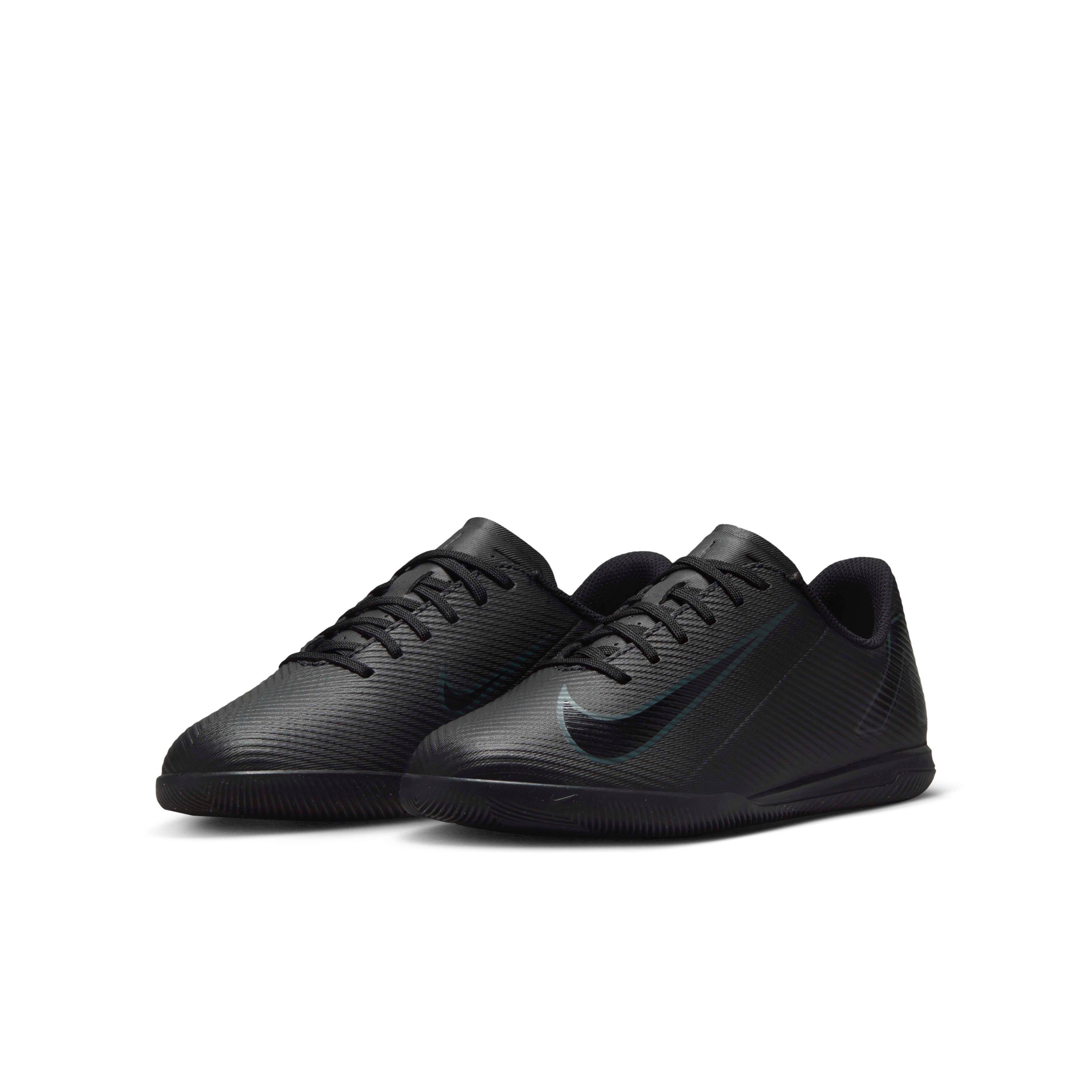 Nike Jr. Mercurial Vapor 16 Club Indoor  Grade School Kids' "Black/Deep Jungle/Black" Soccer Shoe
