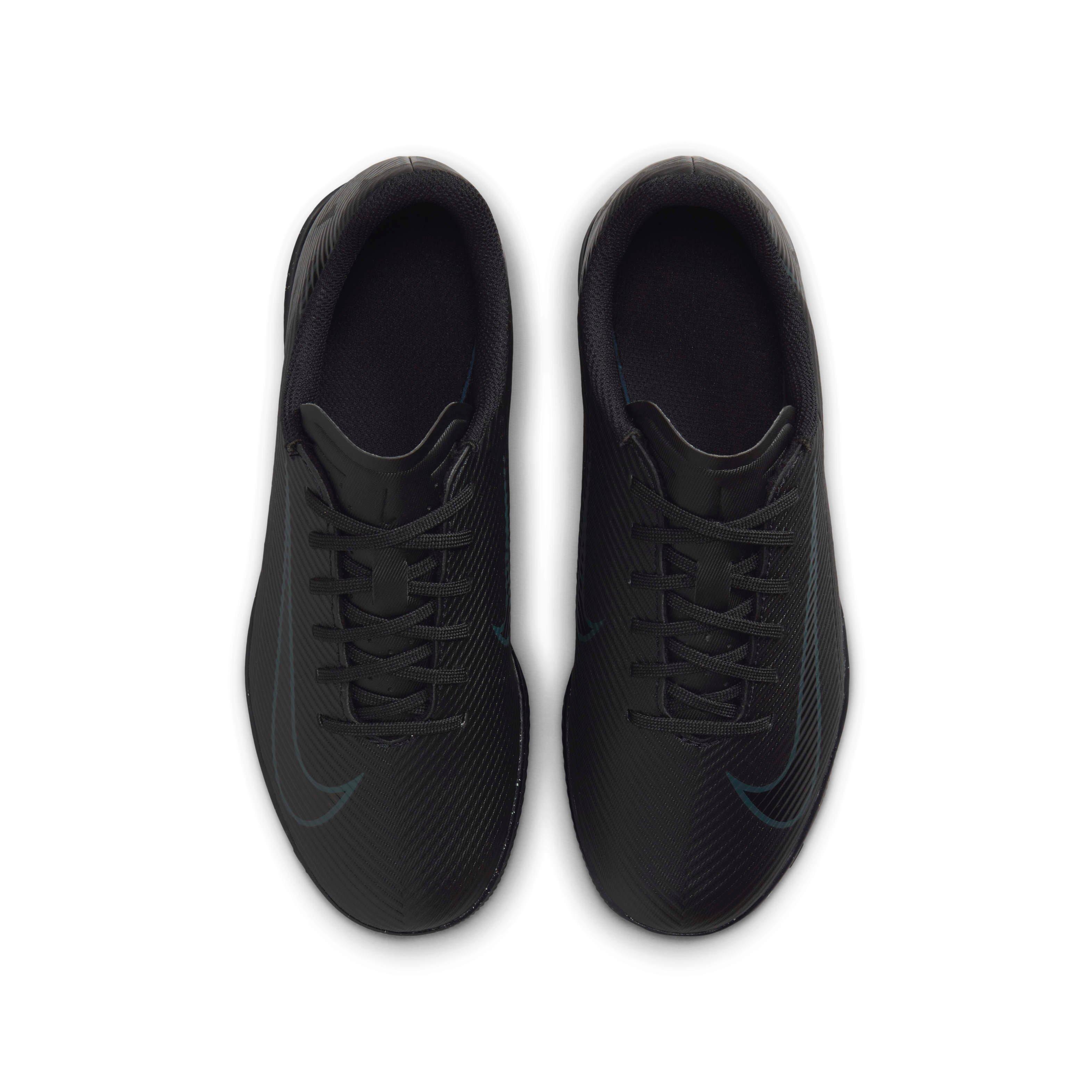 Nike Jr. Mercurial Vapor 16 Club Indoor  Grade School Kids' "Black/Deep Jungle/Black" Soccer Shoe