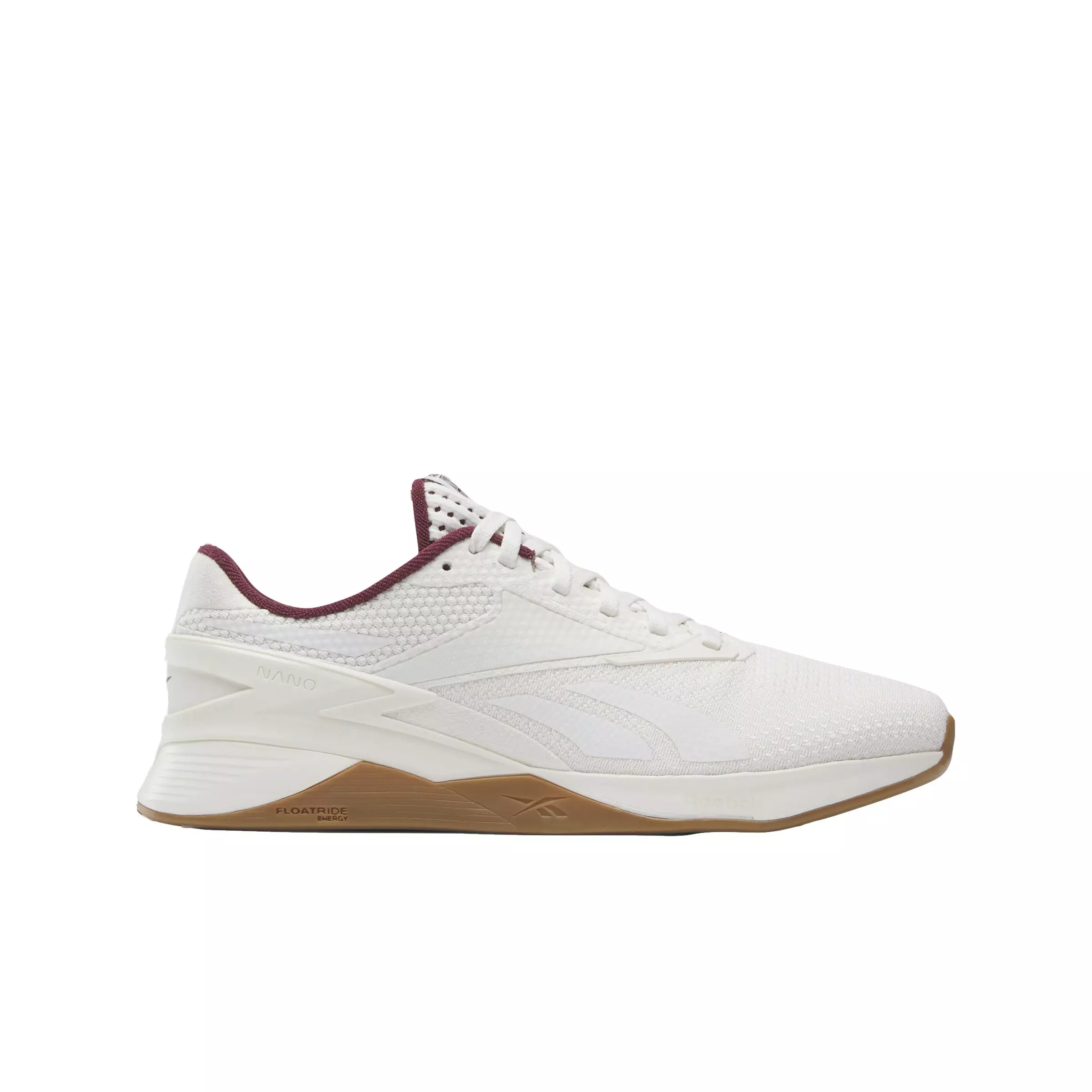 Reebok Nano X3 Varsity "Ftwr White/Chalk/Classic Maroon" Unisex Training Shoe - WHITE/CHALK/MAROON