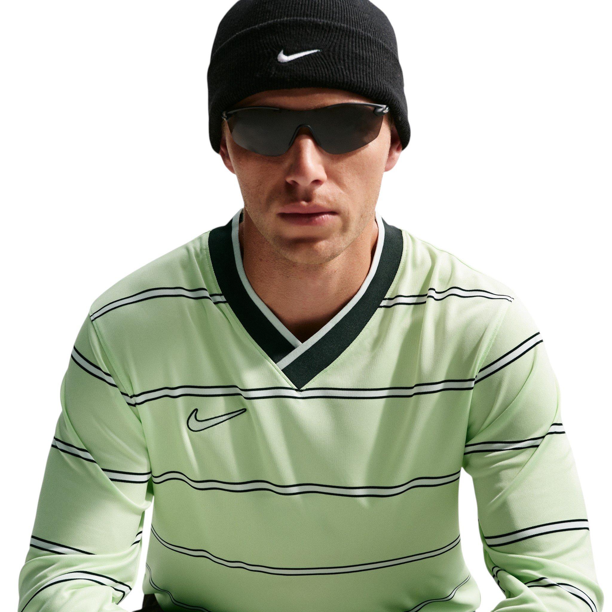 Nike Men's Energy Dri-FIT Soccer Long Sleeve Top - Light Green - LIGHT GREEN