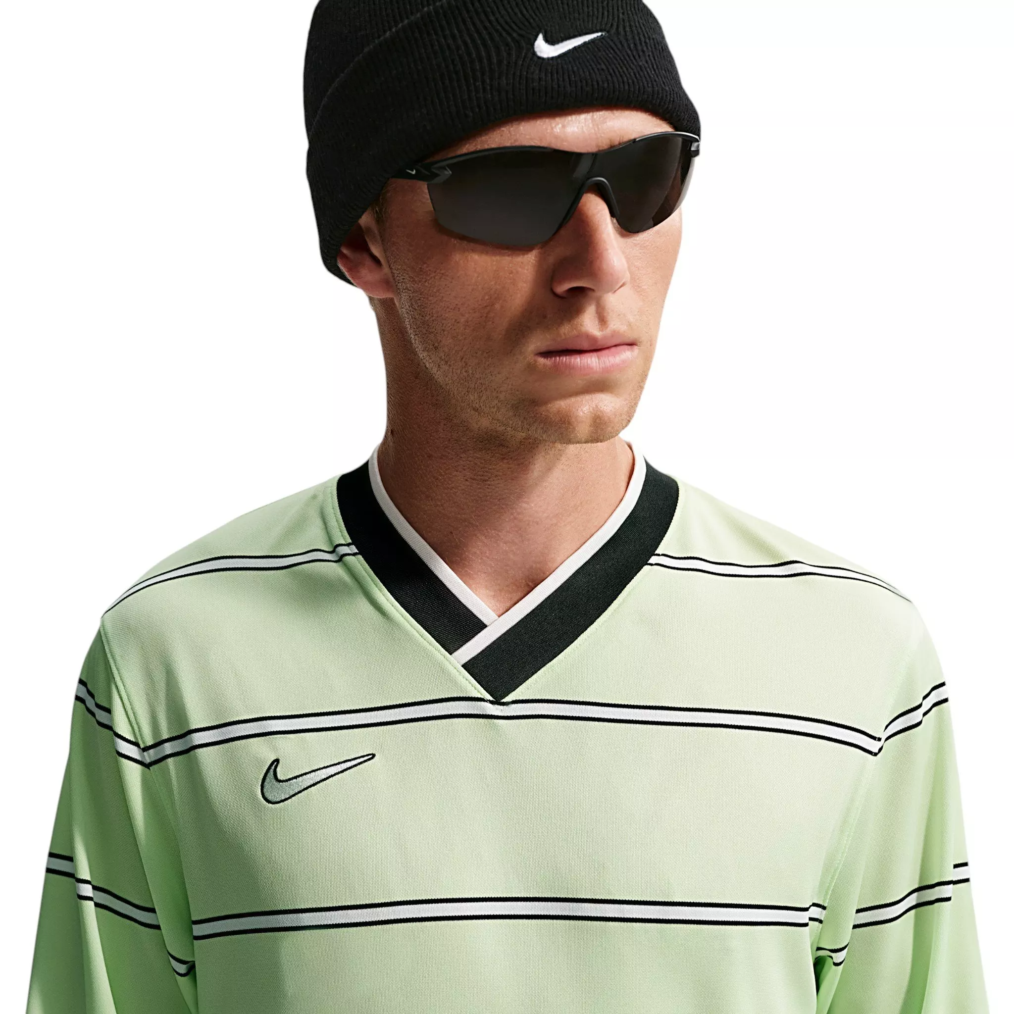 Nike Men's Energy Dri-FIT Soccer Long Sleeve Top - Light Green - LIGHT GREEN