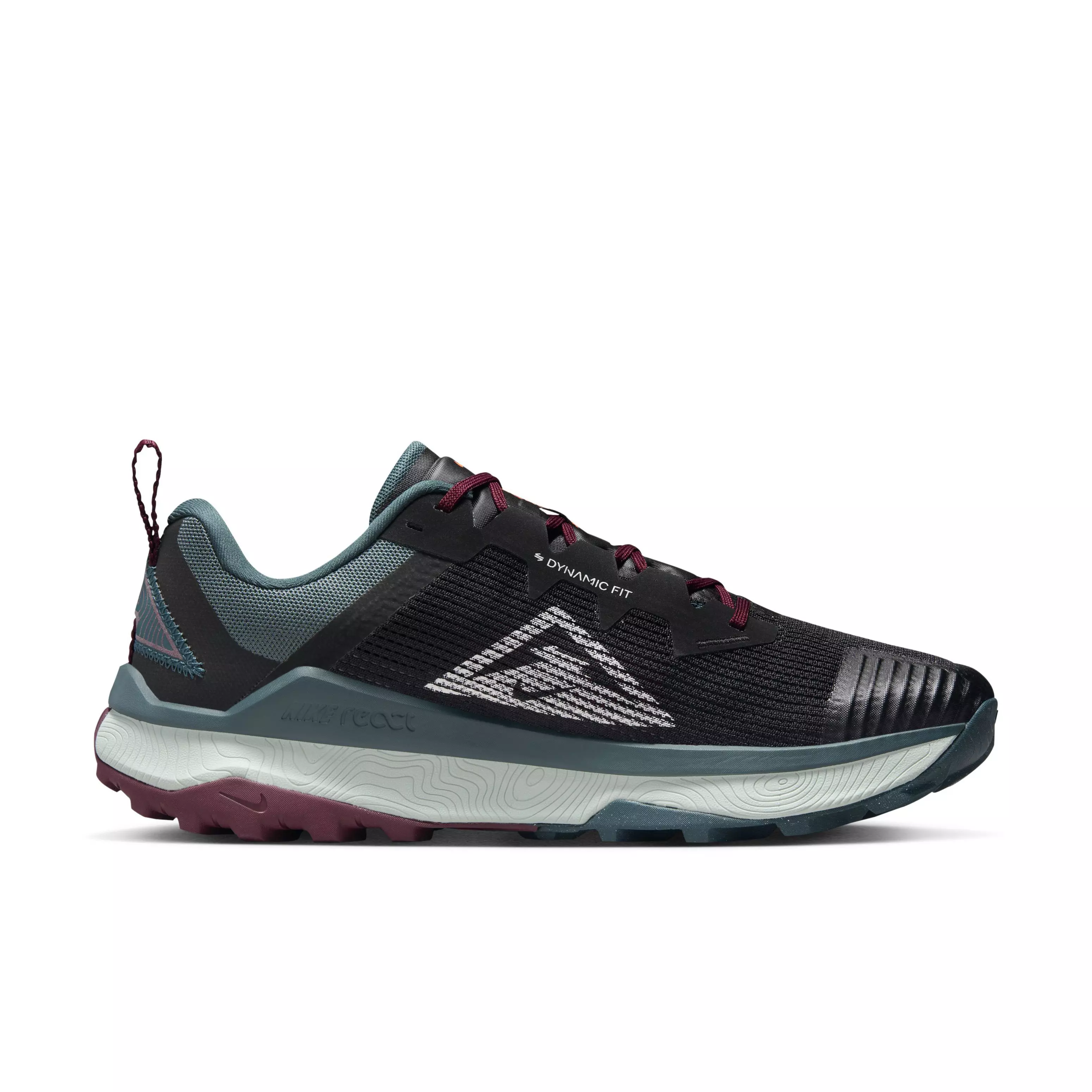 Nike Wildhorse 8 "Black/Deep Jungle/Night Maroon/Sea Glass" Men's Trail Running Shoe - BLACK/JUNGLE/MAROON/SEA GLASS