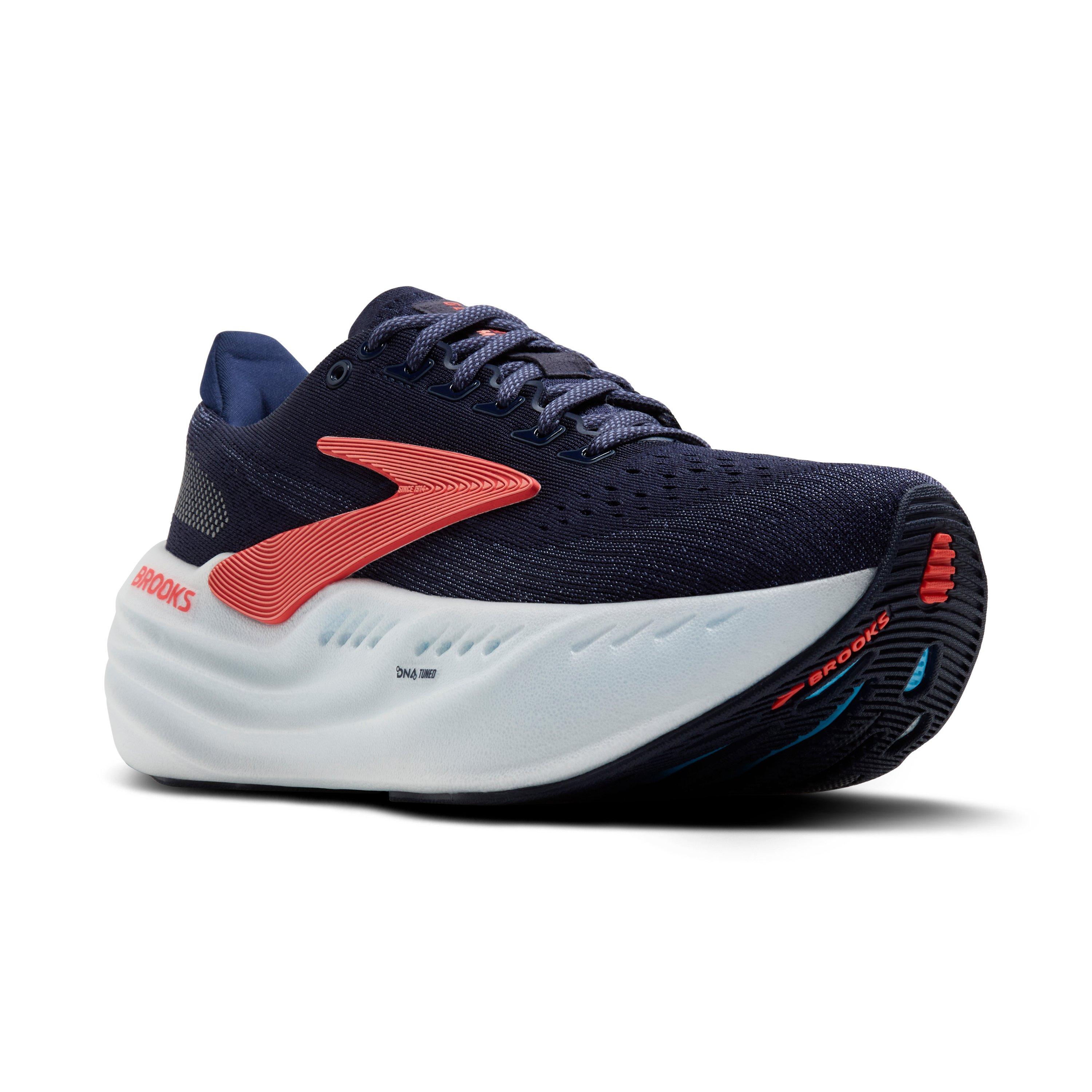 Brooks Glycerin Max "Peacoat/Blue Ribbon/Hot Coral" Women's Running Shoe - PEACOAT/BLUE/CORAL Thumbnail View 4