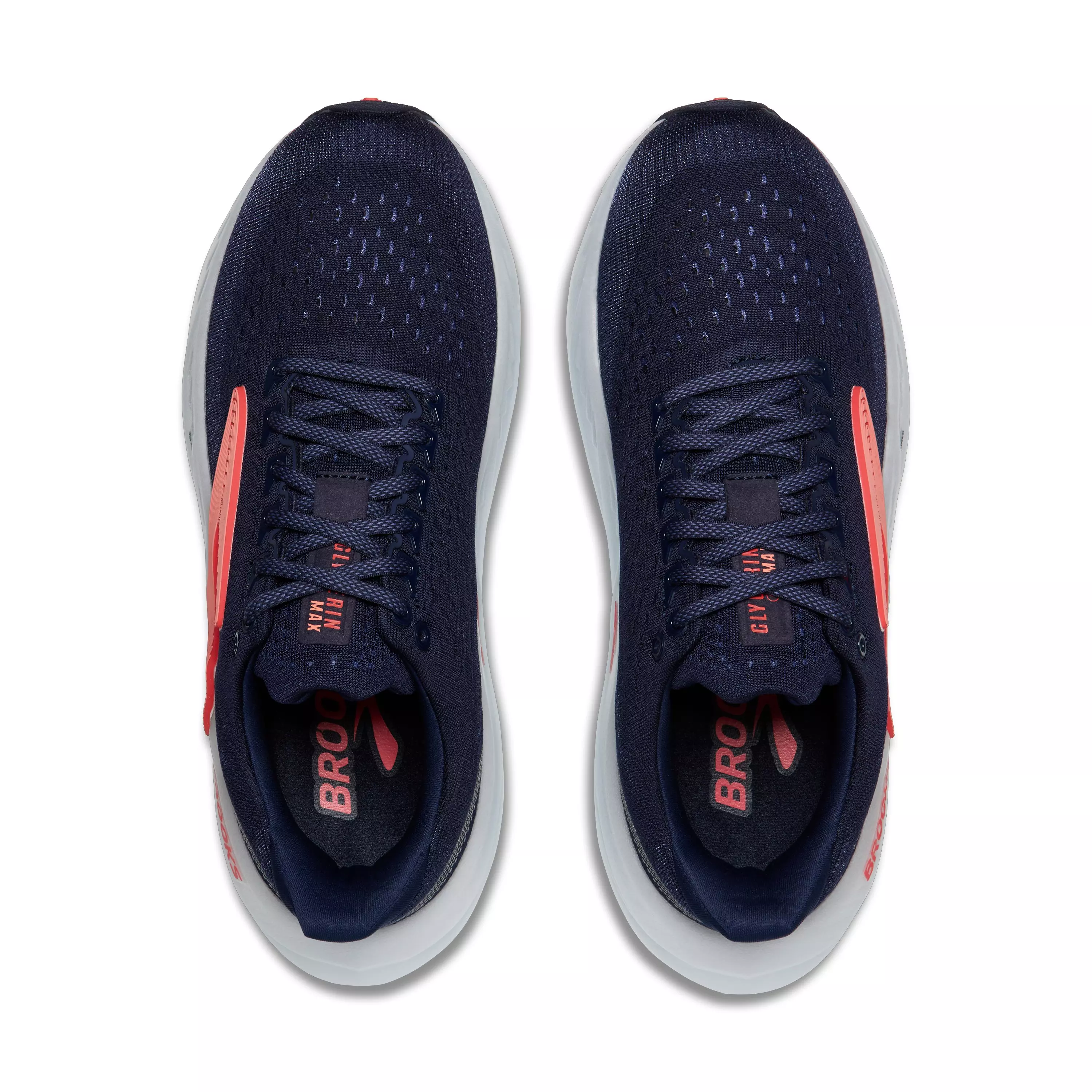 Brooks Glycerin Max "Peacoat/Blue Ribbon/Hot Coral" Women's Running Shoe - PEACOAT/BLUE/CORAL