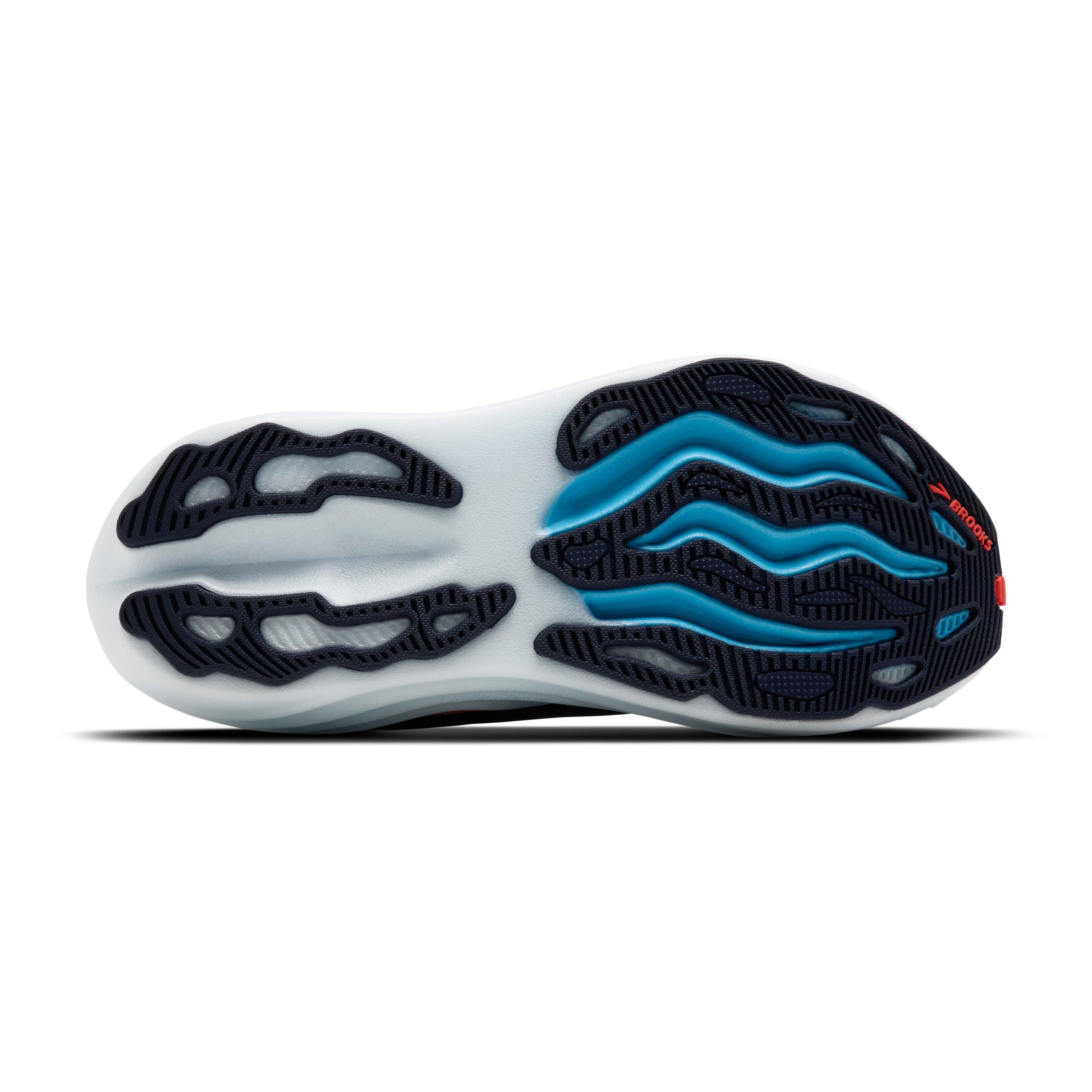 Brooks Glycerin Max "Peacoat/Blue Ribbon/Hot Coral" Women's Running Shoe - PEACOAT/BLUE/CORAL Thumbnail View 7