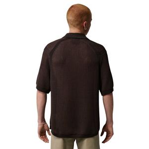 Jordan Men's Flight Short Sleeve Knit Polo - Brown - BROWN