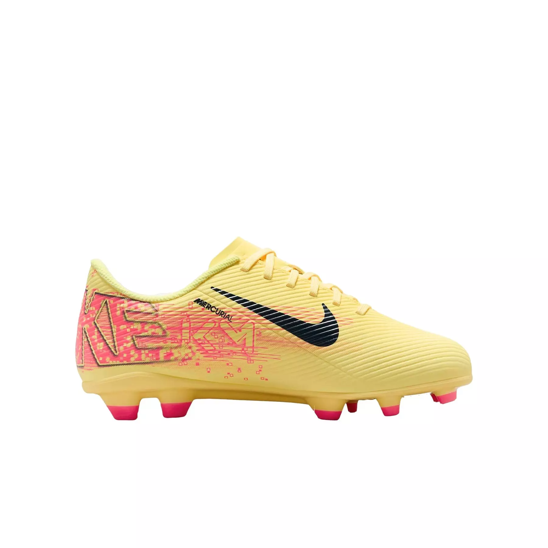Nike Jr. Mercurial Vapor 16 Club "Kylian Mbappe'" MG Low-Top Orange/Navy Grade School Soccer Cleat - ORANGE/NAVY