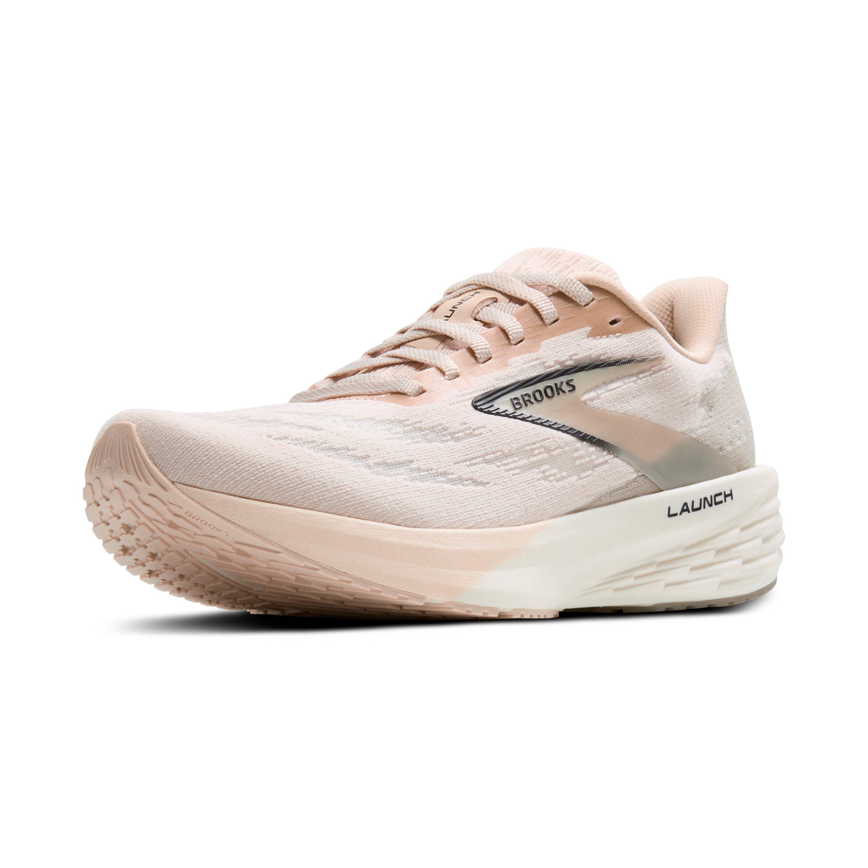 Brooks Launch 11 "Almond/Fog/Black" Women's Running Shoe - ALMOND/FOG/BLACK Thumbnail View 3