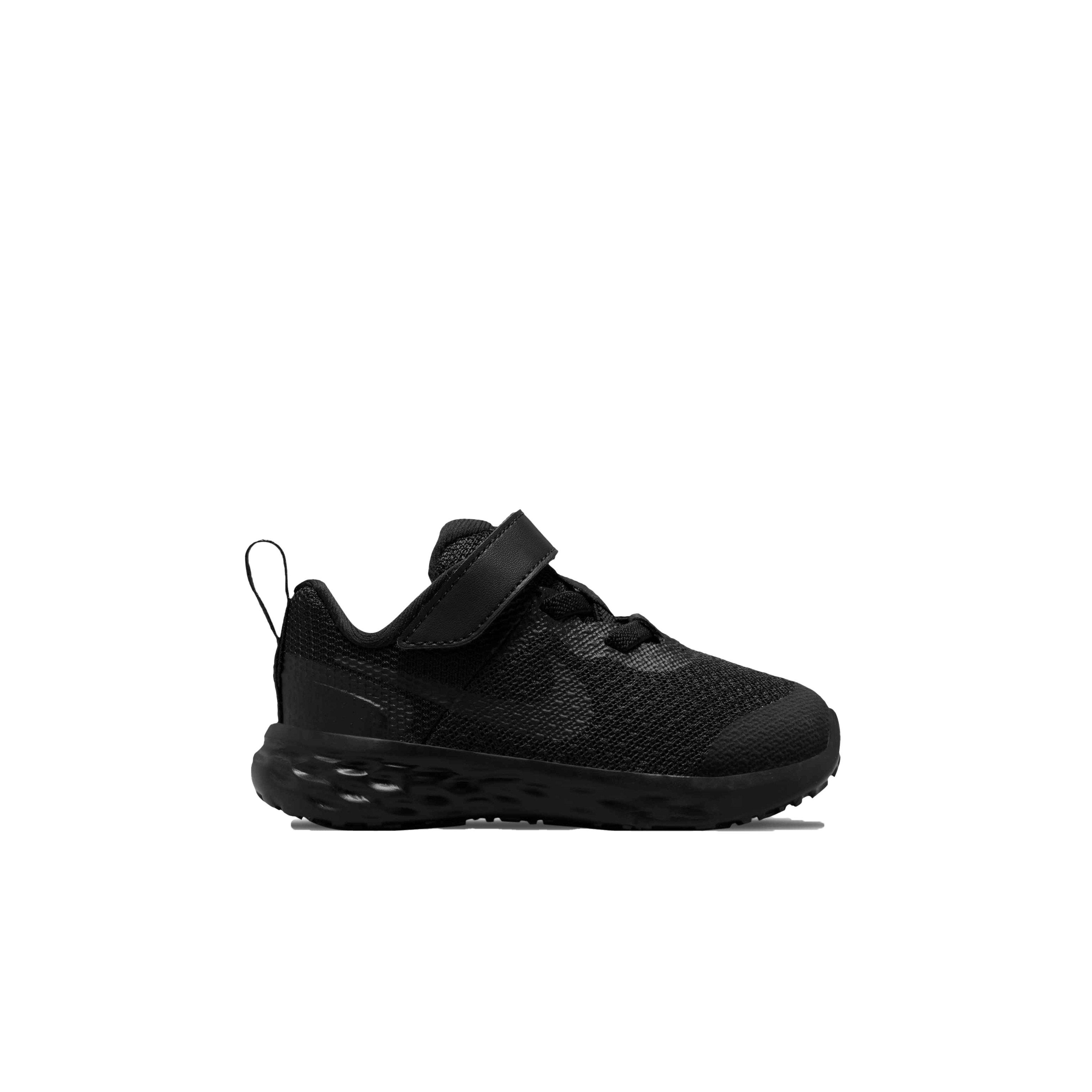 Nike Revolution 6 "Black/Black/Dark Smoke Grey" Infant Boys' Running Shoe - BLACK Thumbnail View 1
