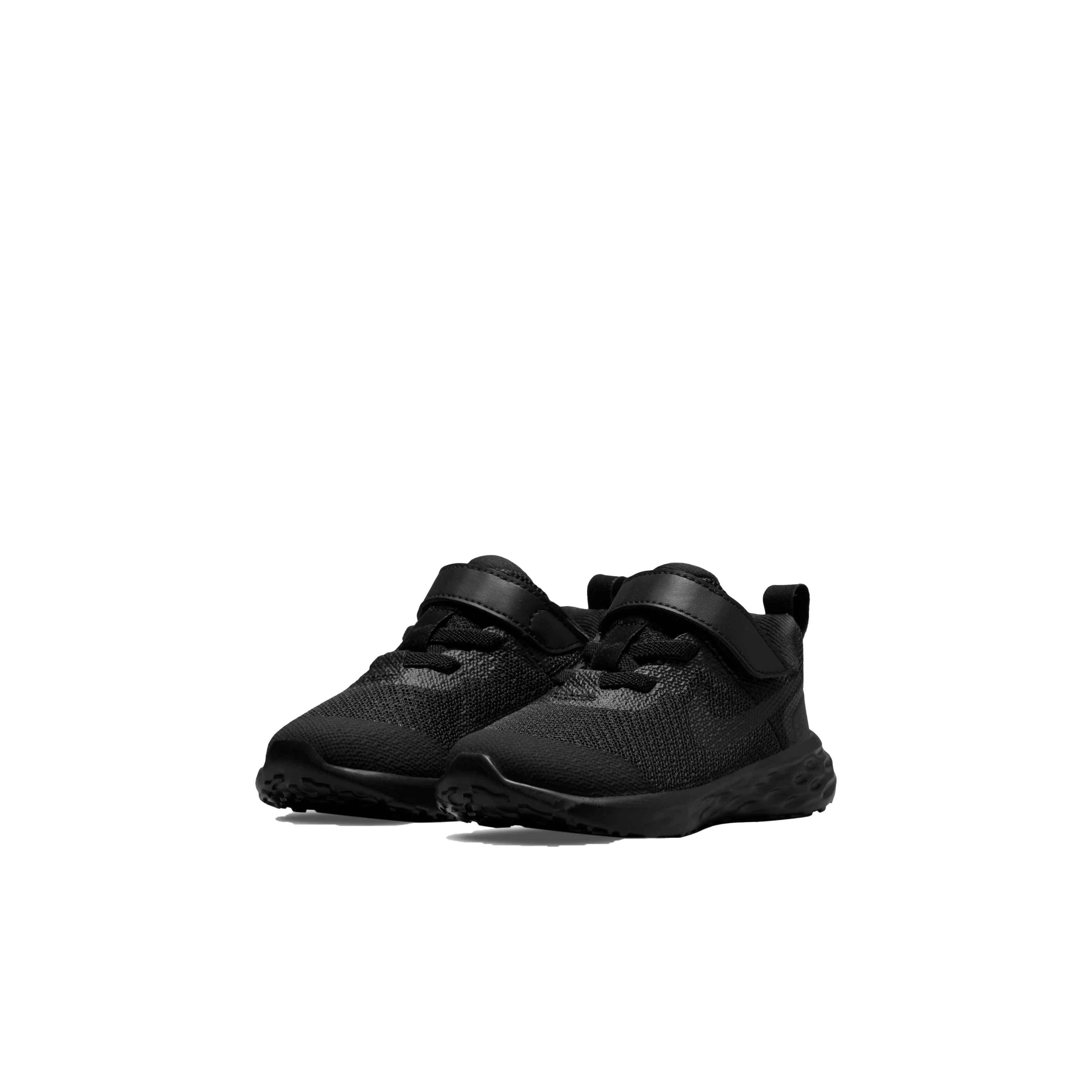 Nike Revolution 6 "Black/Black/Dark Smoke Grey" Infant Boys' Running Shoe - BLACK Thumbnail View 3