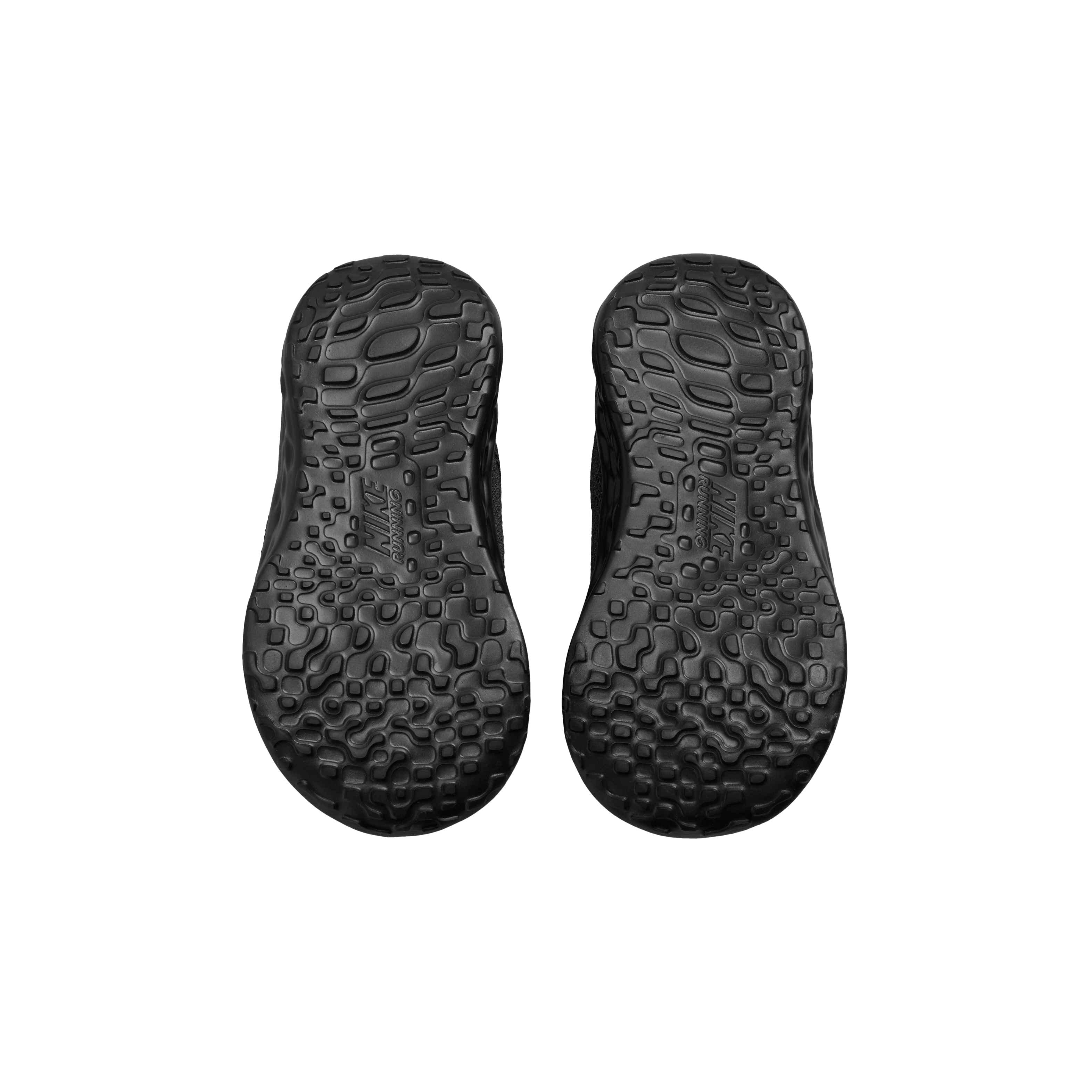 Nike Revolution 6 "Black/Black/Dark Smoke Grey" Infant Boys' Running Shoe - BLACK Thumbnail View 6