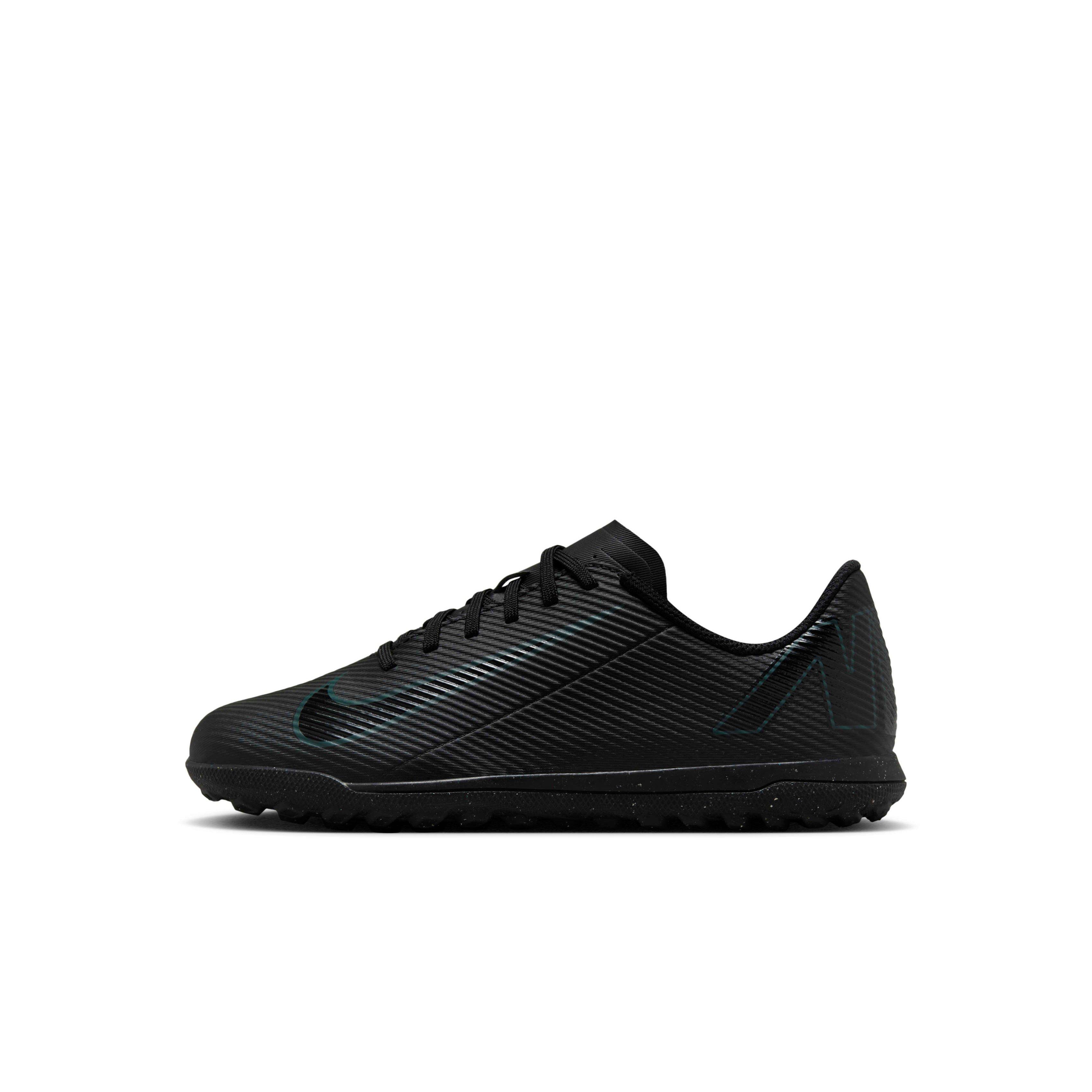 Nike Jr. Mercurial Vapor 16 Club Turf Preschool Kids' "Black/Deep Jungle/Black" Soccer Shoe