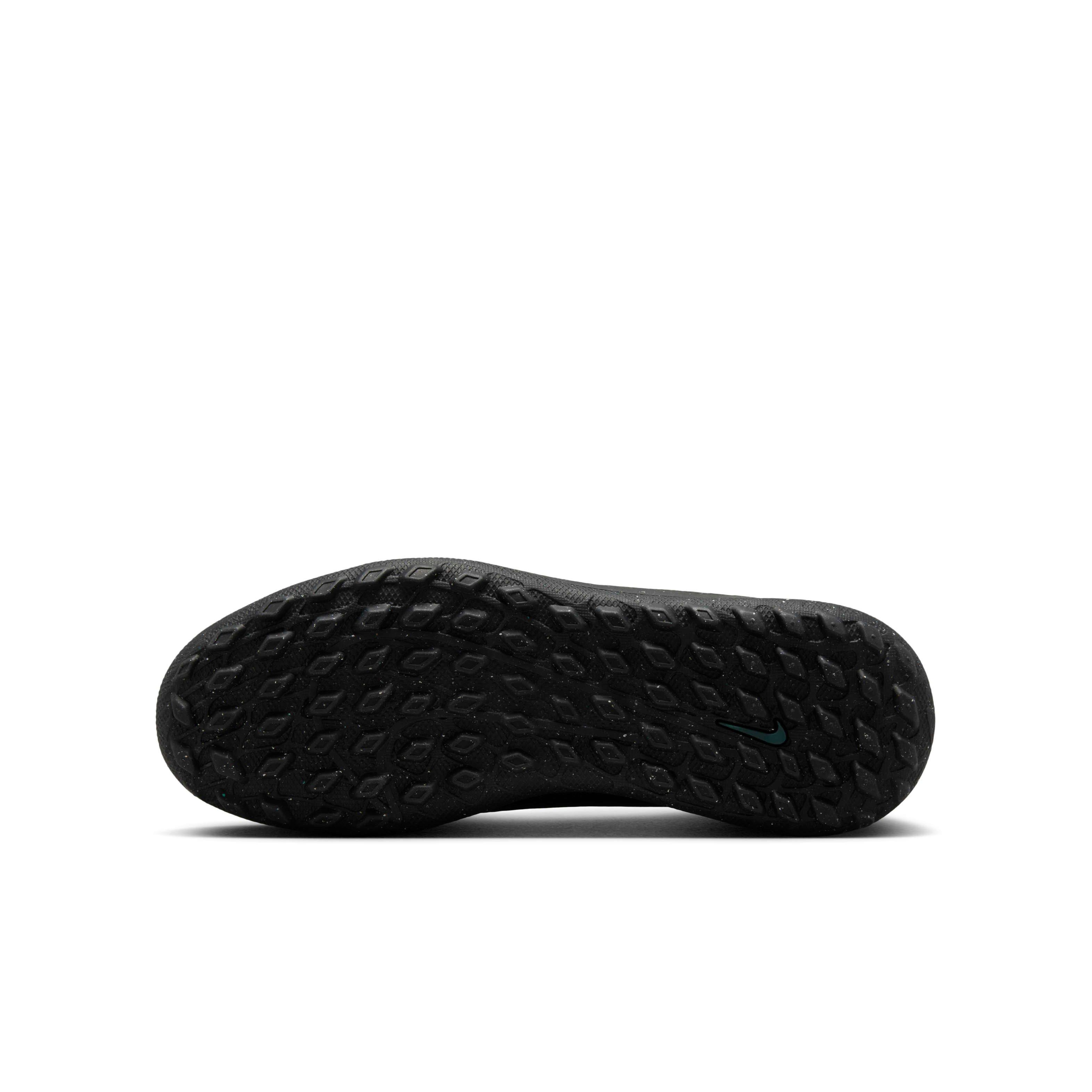 Nike Jr. Mercurial Vapor 16 Club Turf Preschool Kids' "Black/Deep Jungle/Black" Soccer Shoe