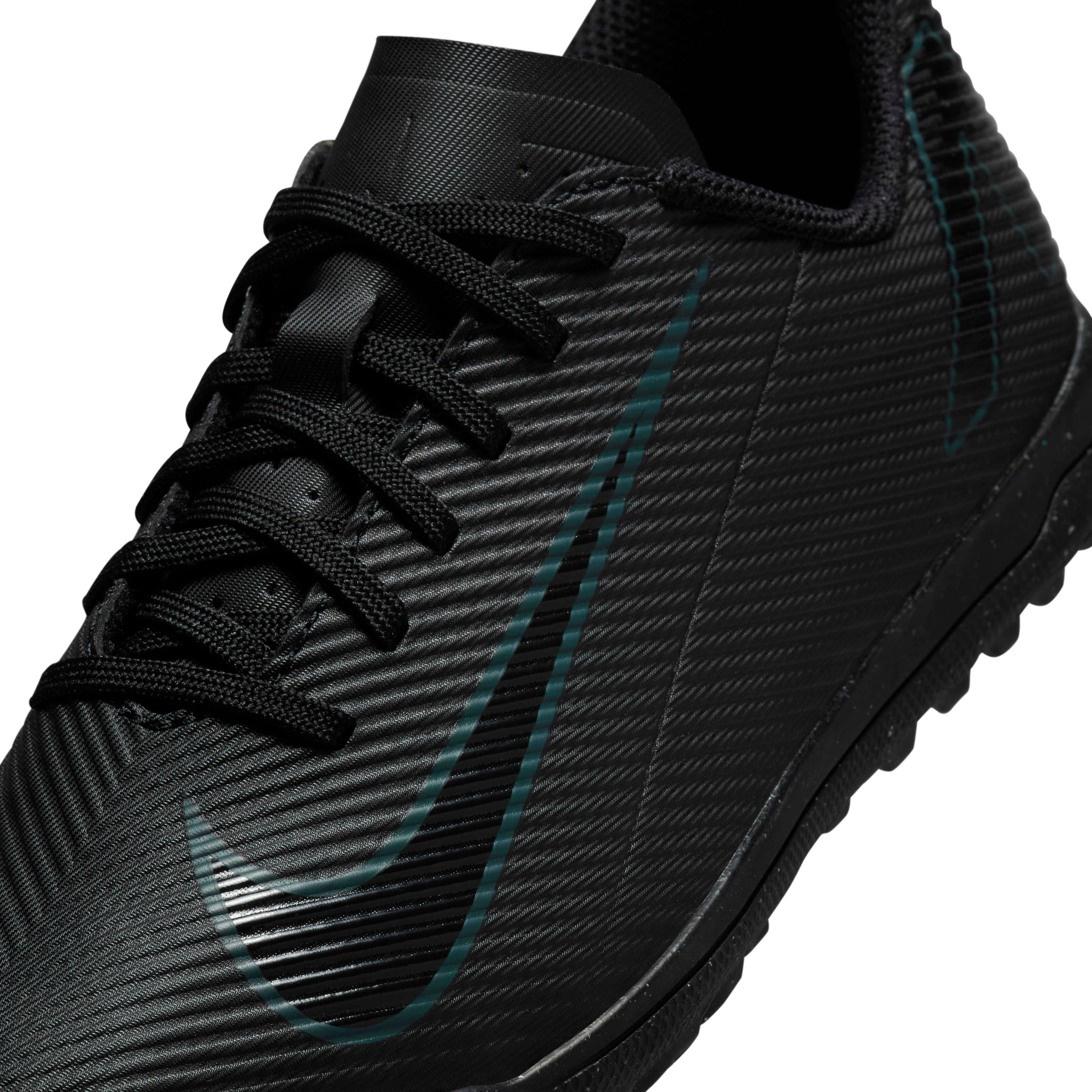 Nike Jr. Mercurial Vapor 16 Club Turf Preschool Kids' "Black/Deep Jungle/Black" Soccer Shoe