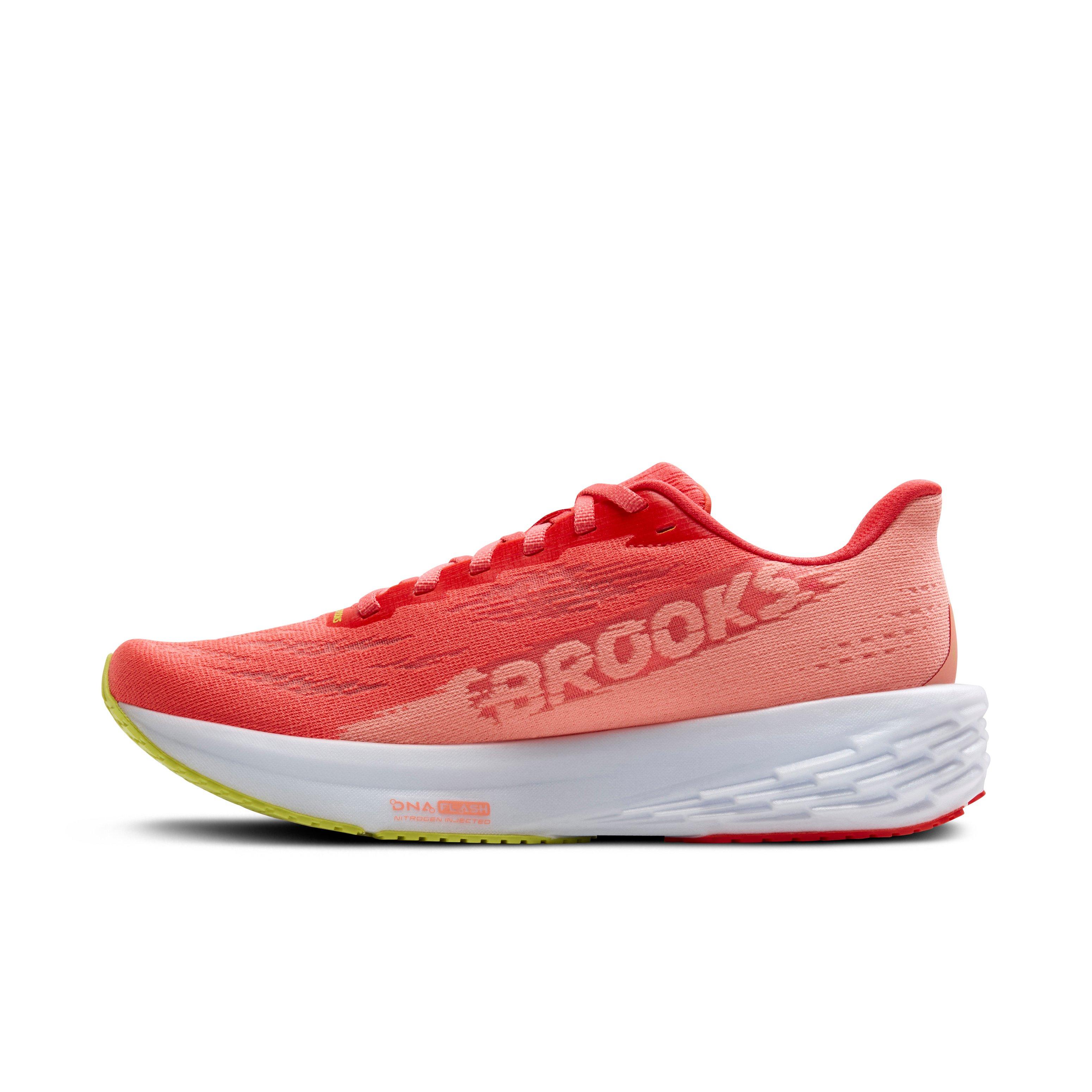 Brooks Launch 11 "Coral/Primrose/White" Women's Running Shoe - CORAL/PRIMROSE/WHITE Thumbnail View 2