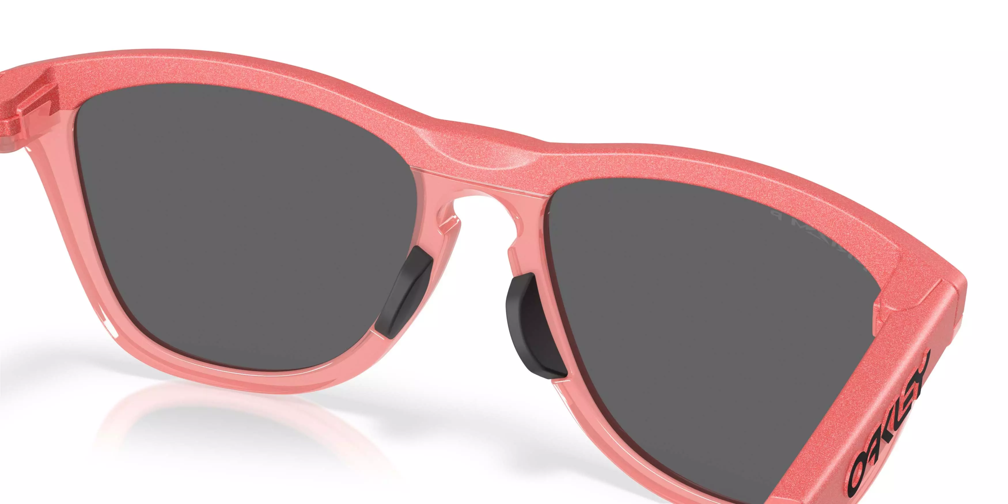Oakley Frogskins Range Velocity Collection Prizm Black Polarized Sunglasses &ndash; Muted Metallic Paloma - PINK/GREY