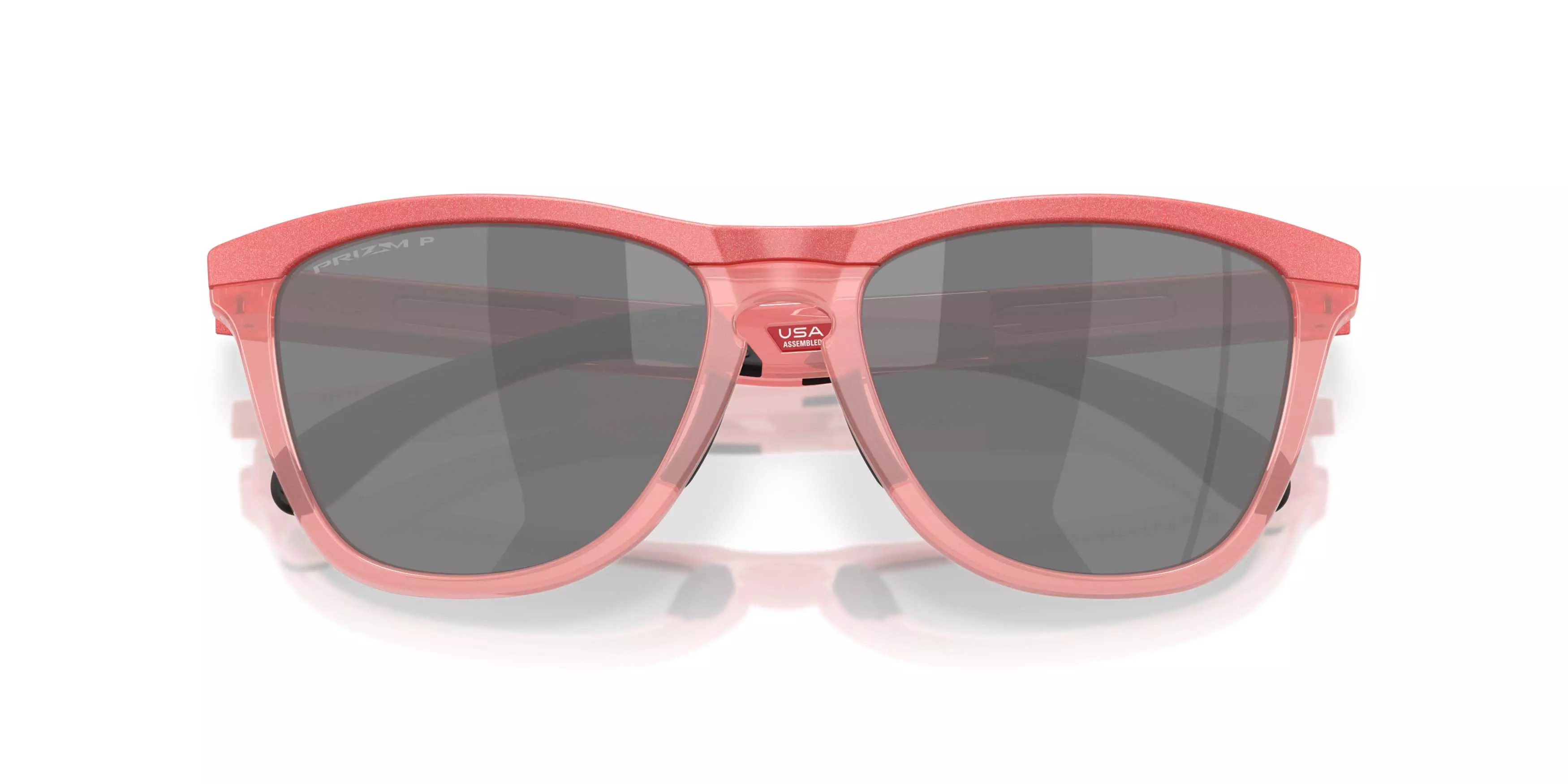 Oakley Frogskins Range Velocity Collection Prizm Black Polarized Sunglasses &ndash; Muted Metallic Paloma - PINK/GREY