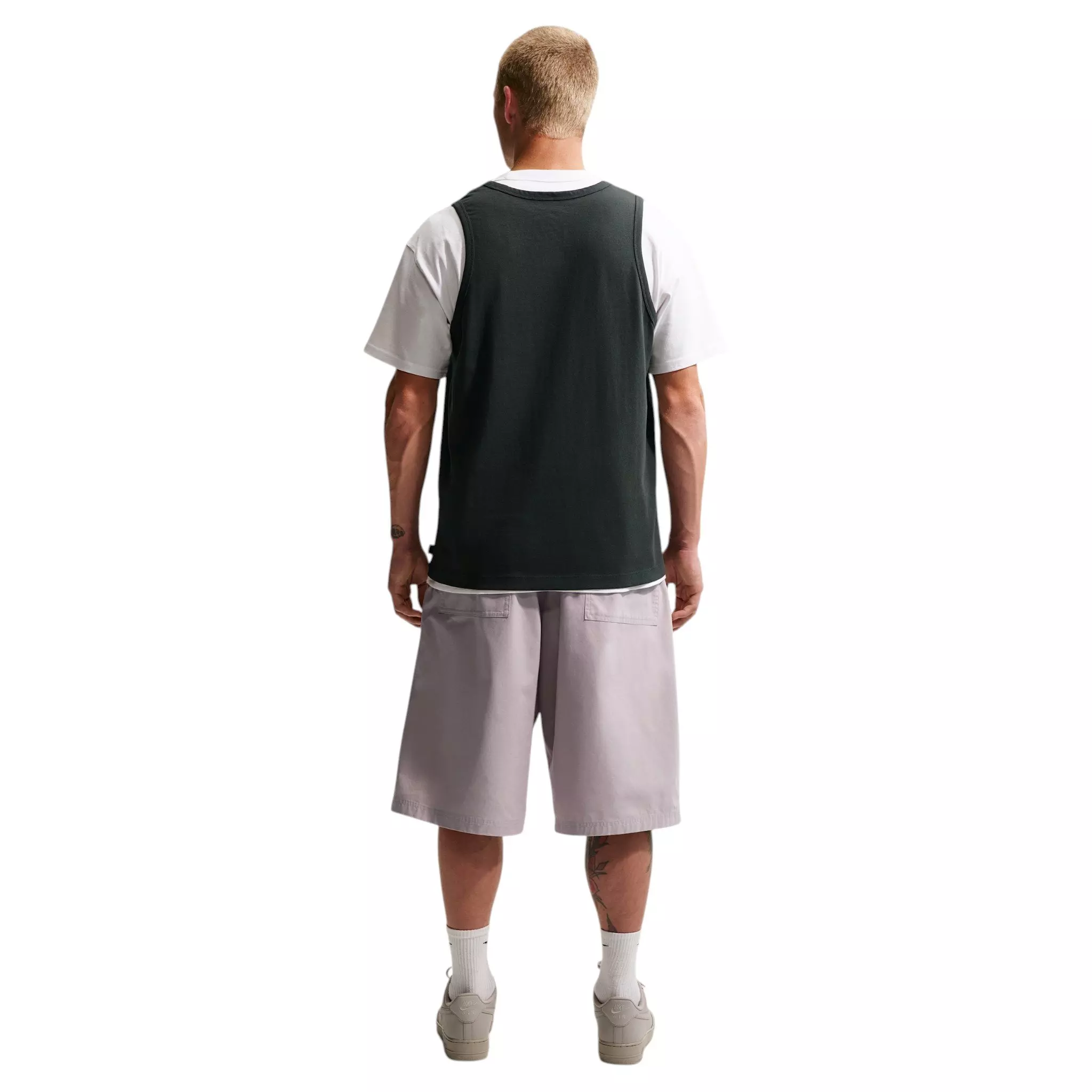 Nike Men's Sportswear Premium Essentials Tank - Dark Green - DARK GREEN