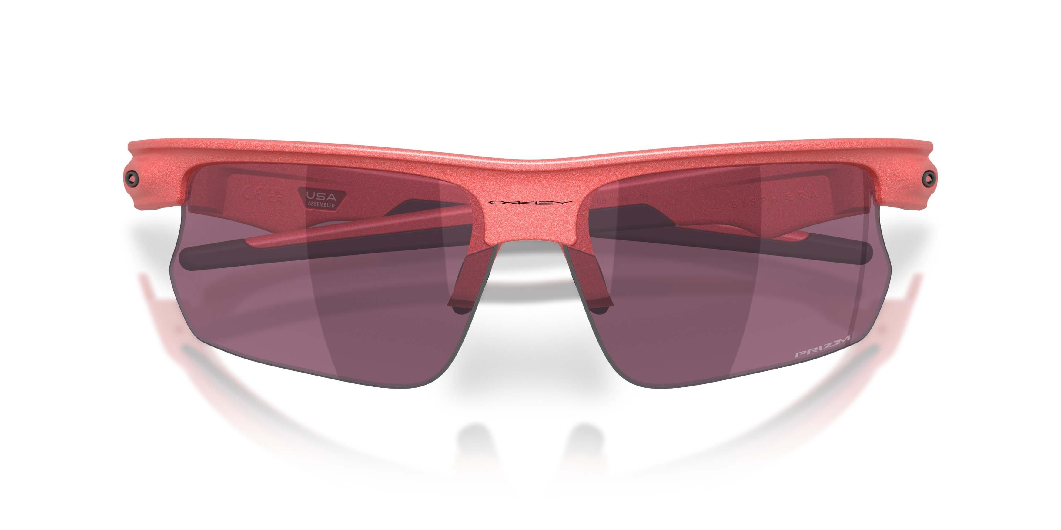 Oakley BiSphaera Velocity Collection Prizm Road Black Sunglasses &ndash; Muted Metallic Paloma - PINK Thumbnail View 7