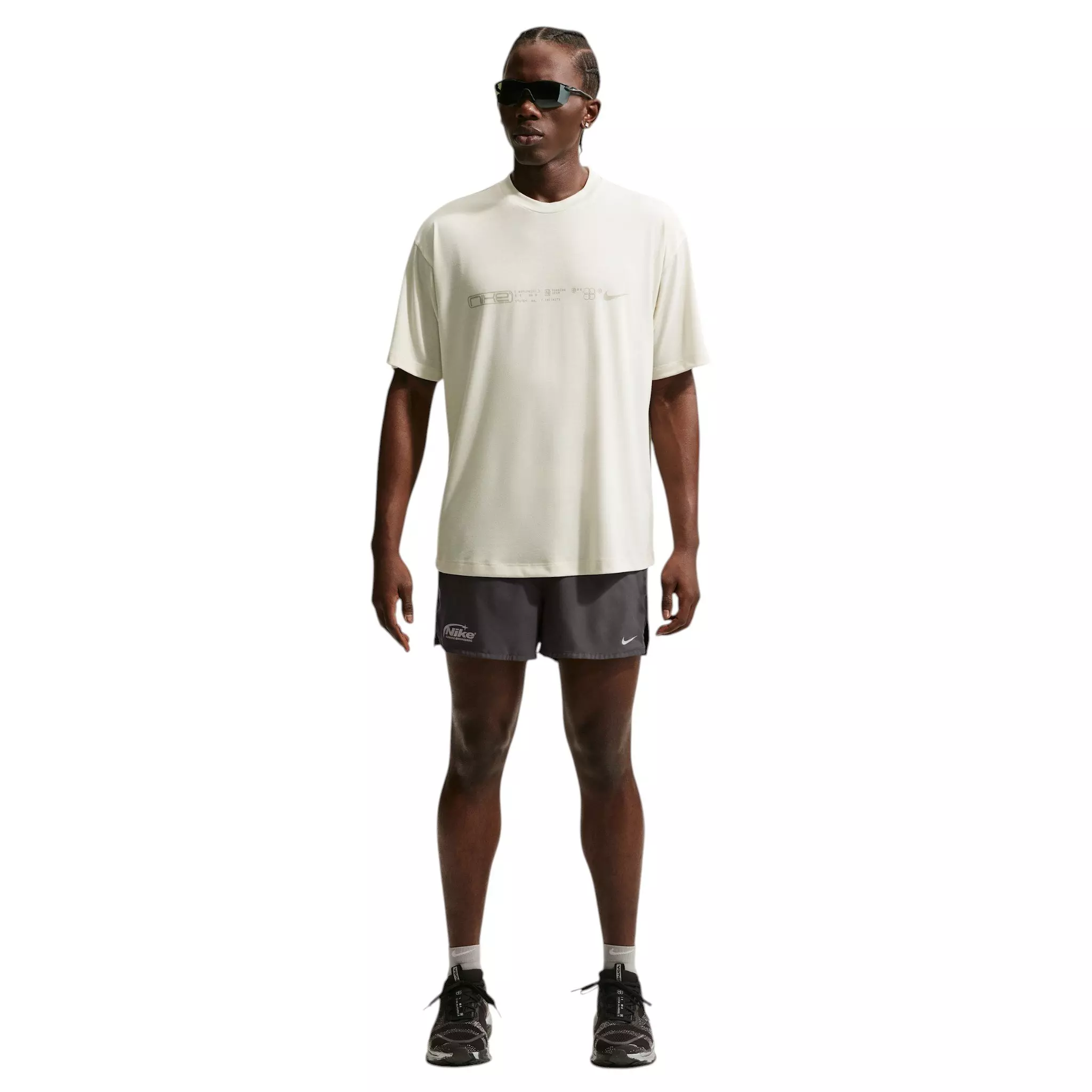 Nike Men's Dri-FIT 3" Brief-Lined Running Shorts - Grey - GREY
