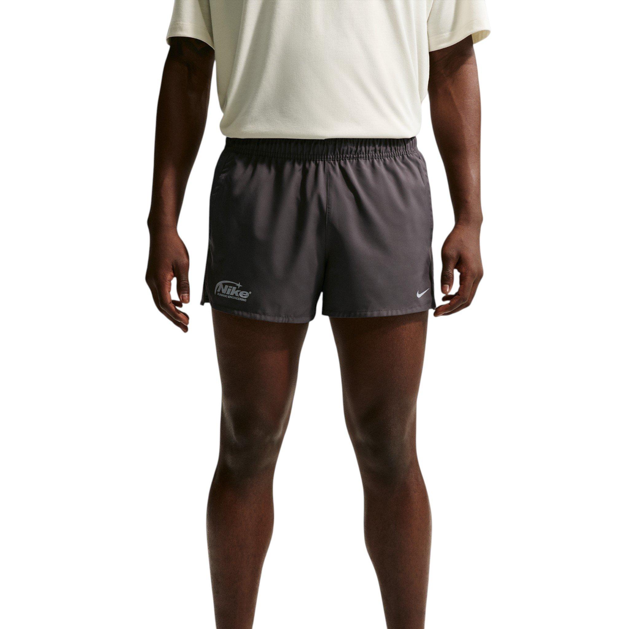 Nike Men's Dri-FIT 3" Brief-Lined Running Shorts - Grey - GREY