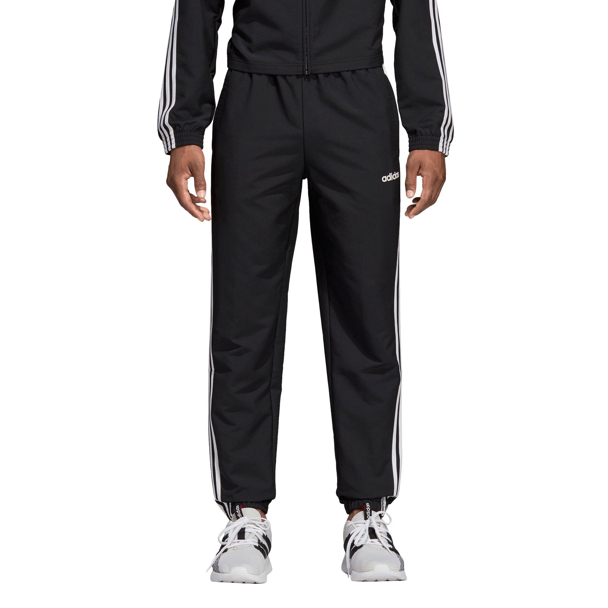 adidas Men's Essentials 3-Stripes Wind Pants-Black