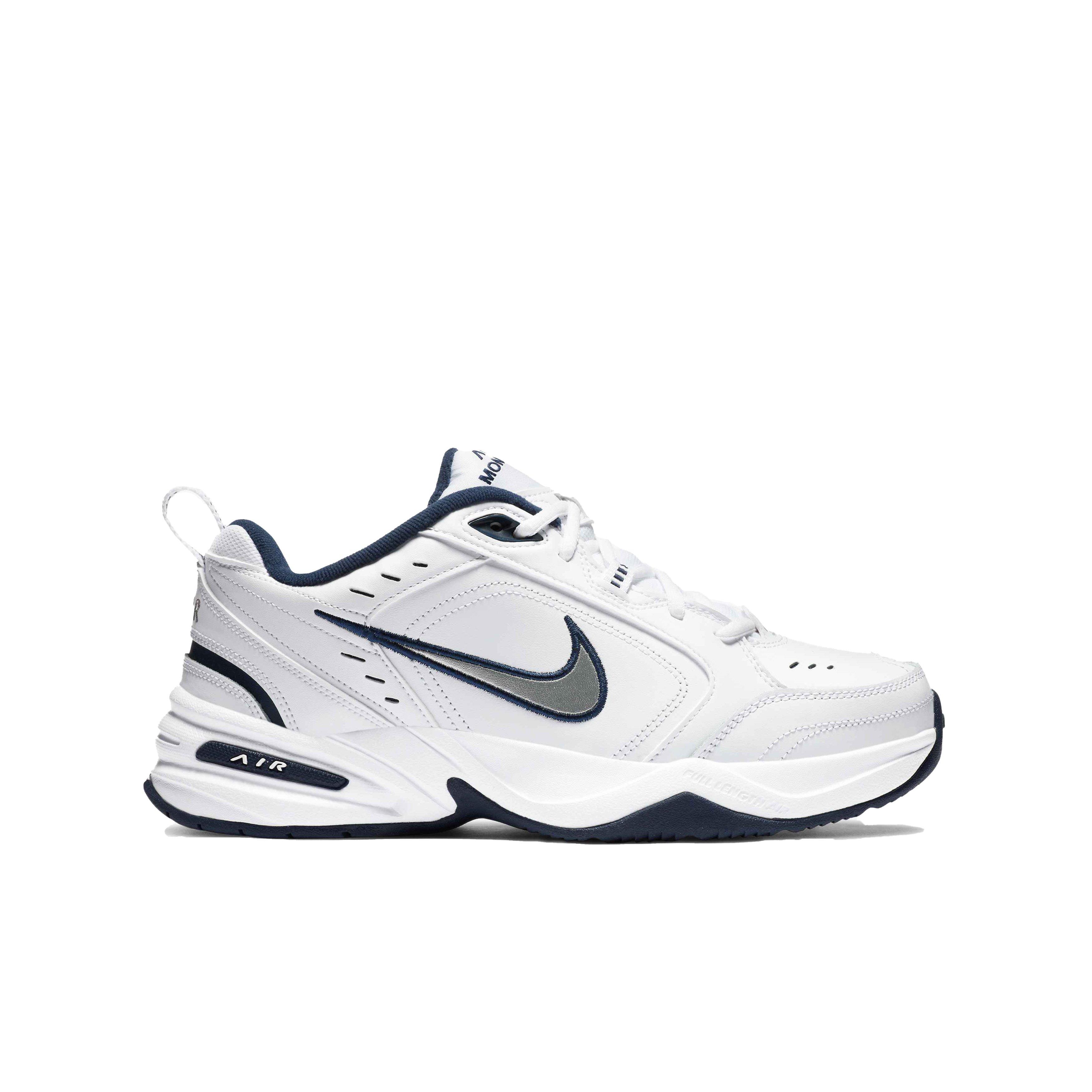 Nike air monarch trainers in clearance white