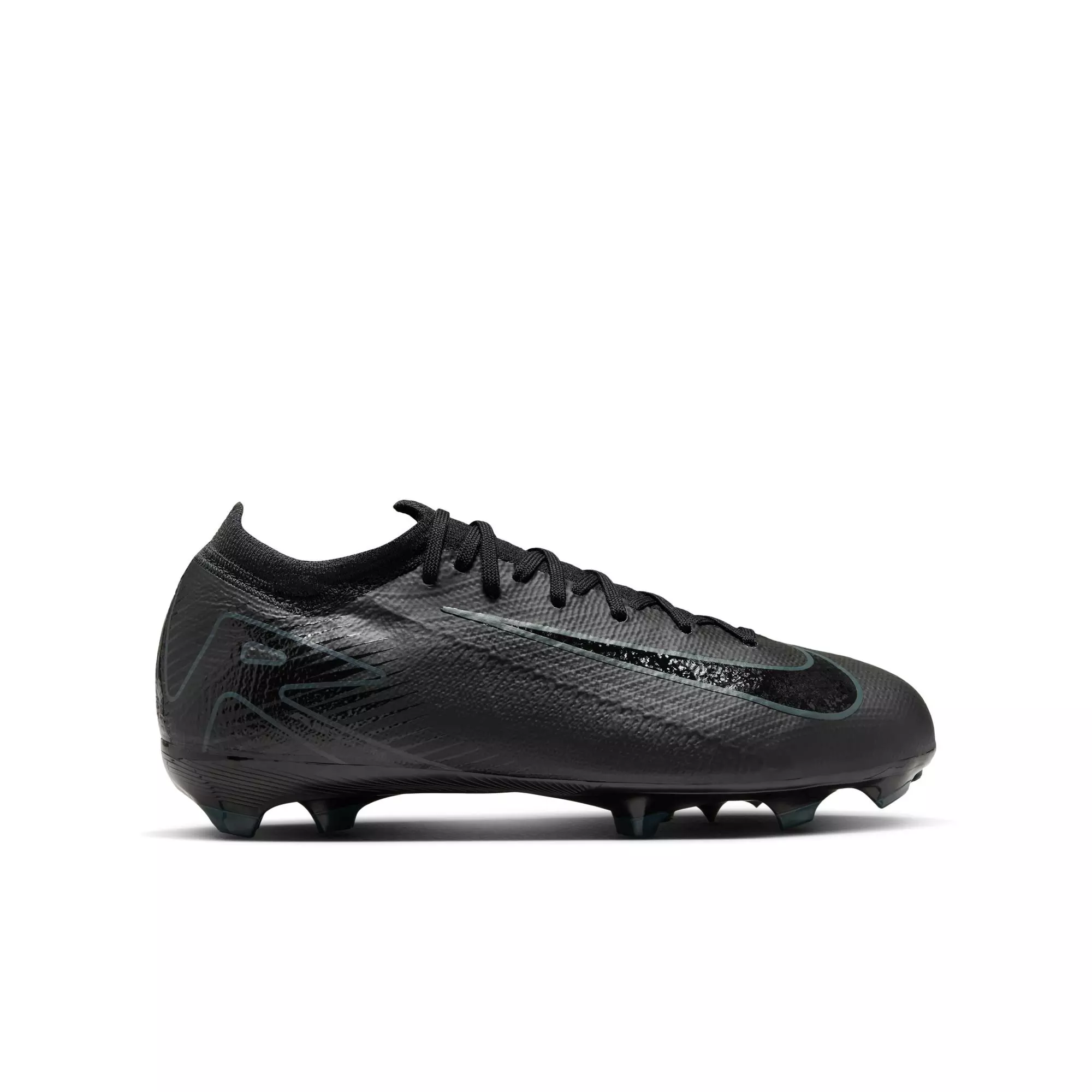 Nike Jr. Mercurial Vapor 16 Pro FG "Black/Deep Jungle/Black" Grade School Kids' Soccer Cleat - BLACK/JUNGLE/BLACK