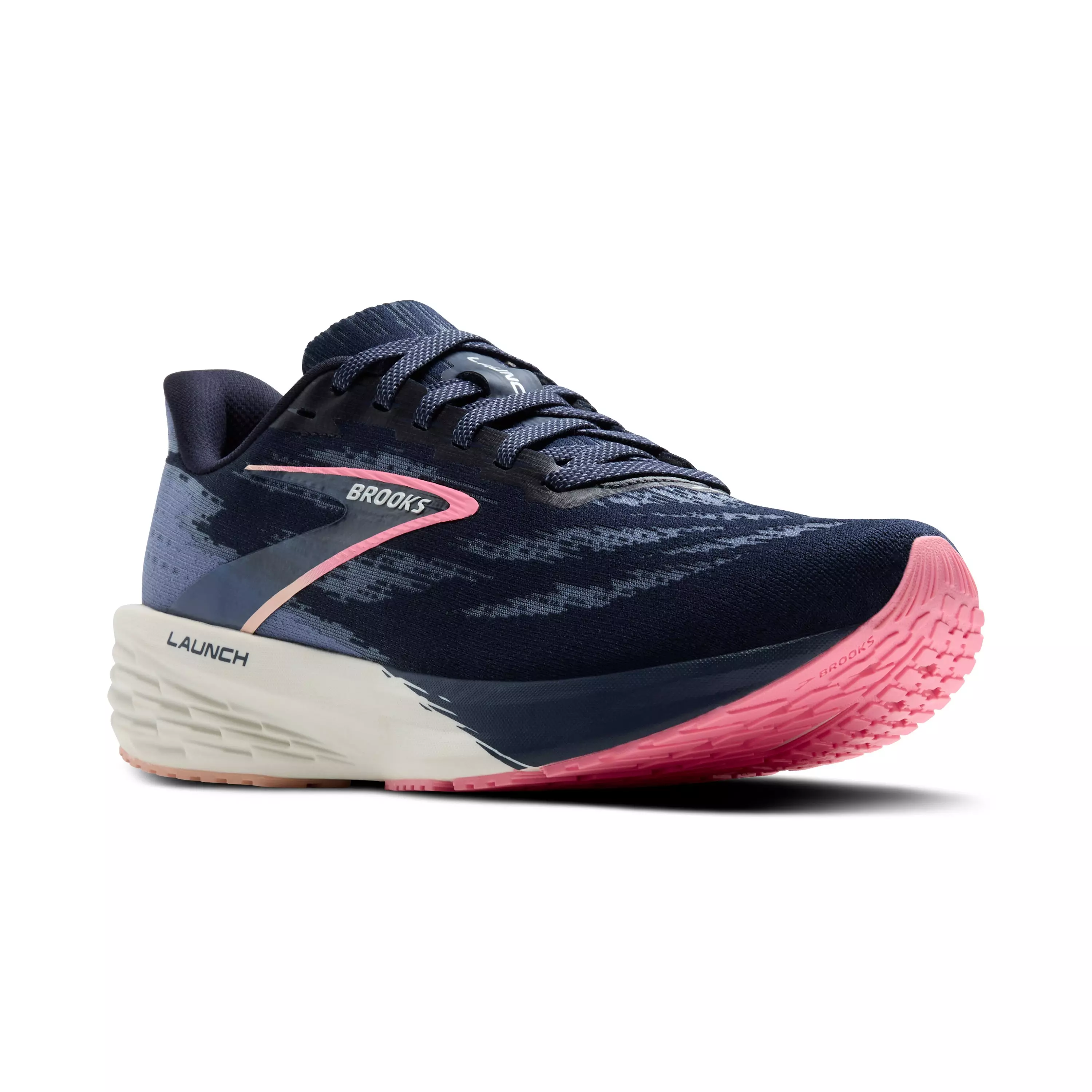 Brooks Launch 11 "Peacoat/Blue/Peach" Women's Running Shoe - PEACOAT/BLUE/PEACH