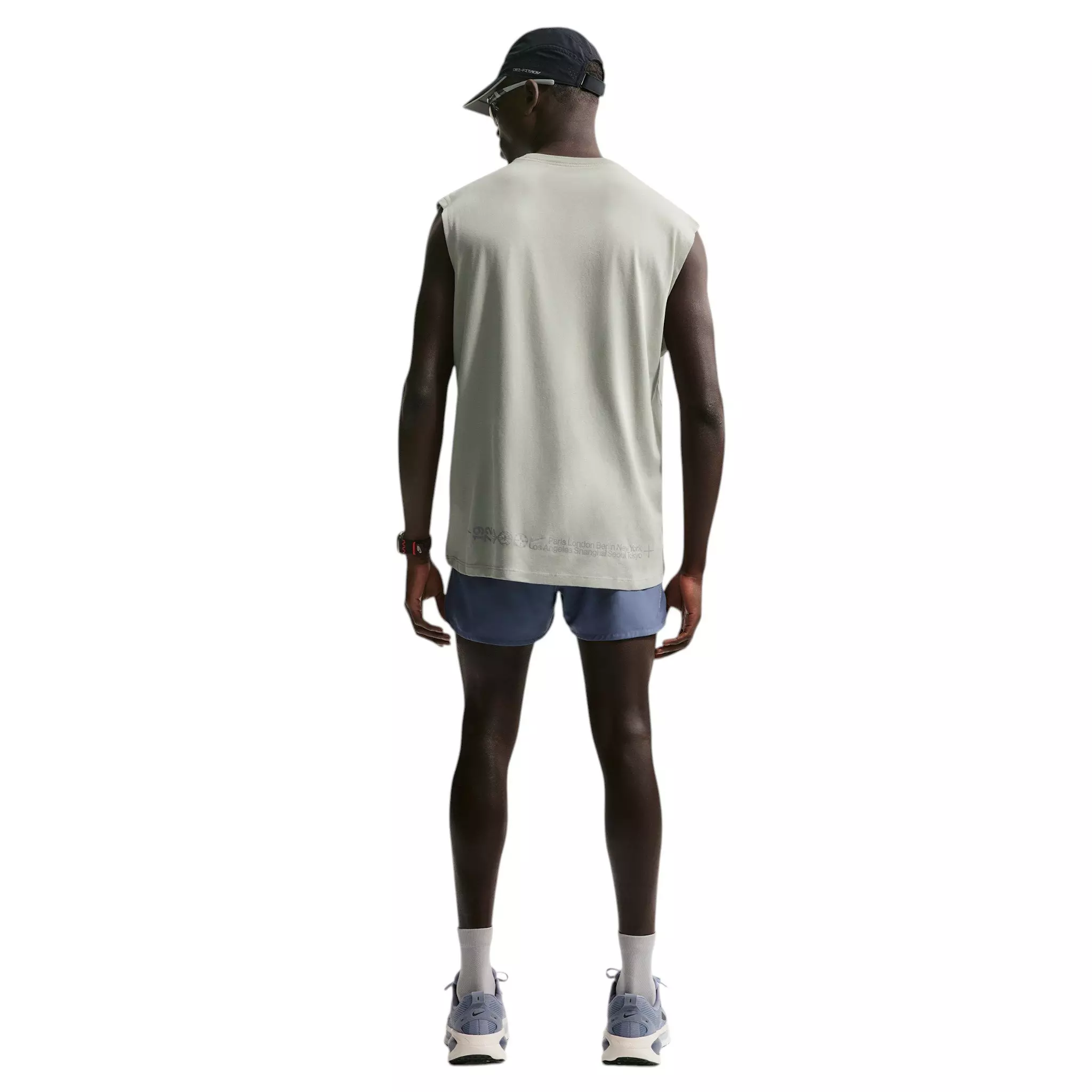 Nike Men's Dri-FIT 3" Brief-Lined Running Shorts - Blue - BLUE