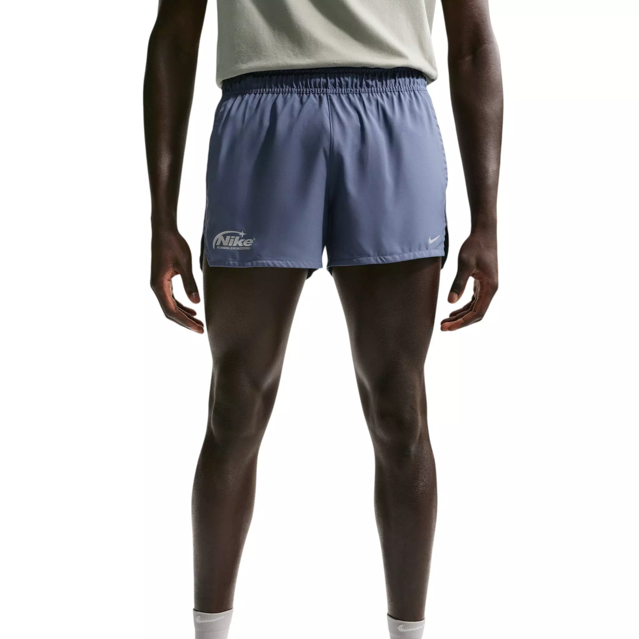 Nike Men's Dri-FIT 3" Brief-Lined Running Shorts - Blue - BLUE