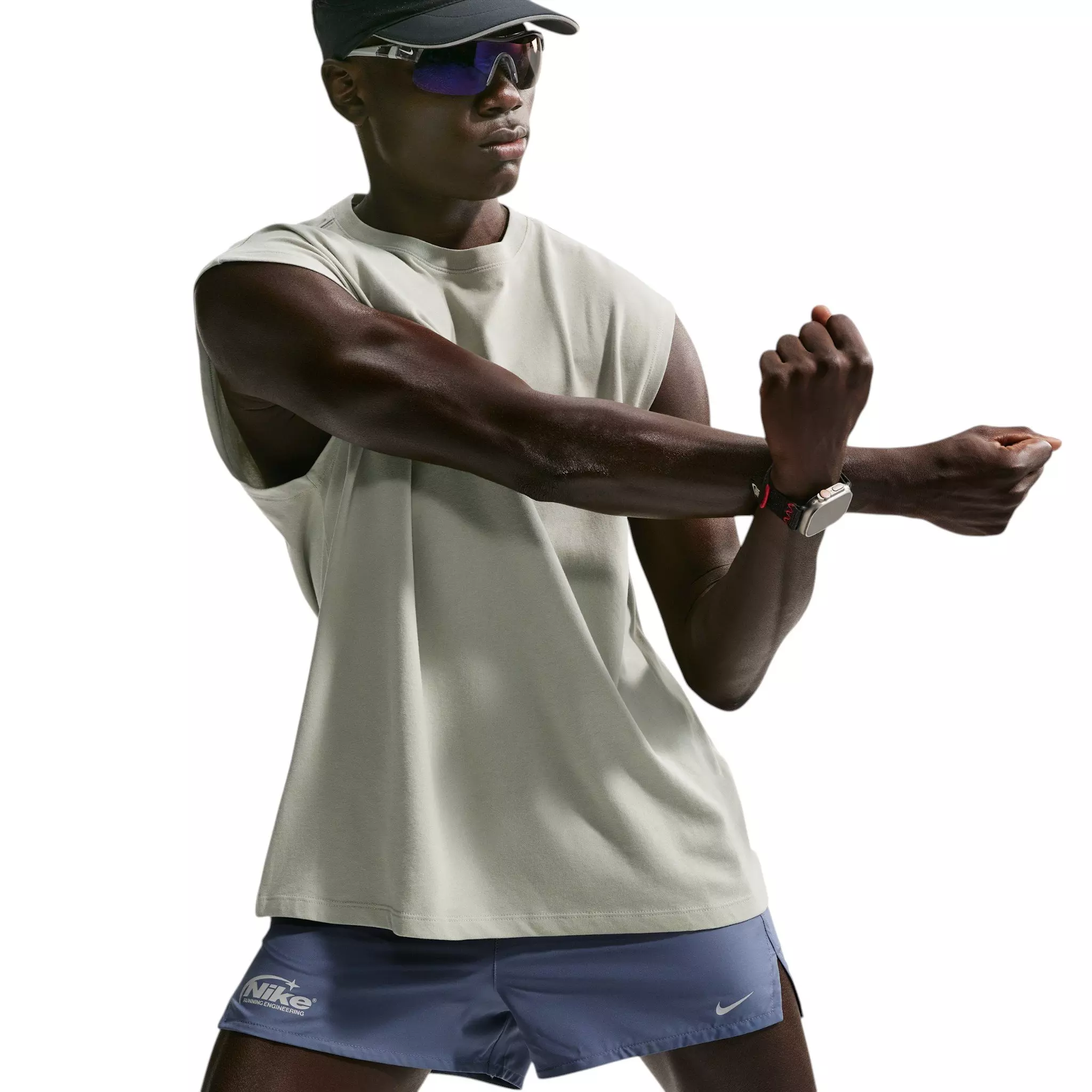 Nike Men's Dri-FIT 3" Brief-Lined Running Shorts - Blue - BLUE
