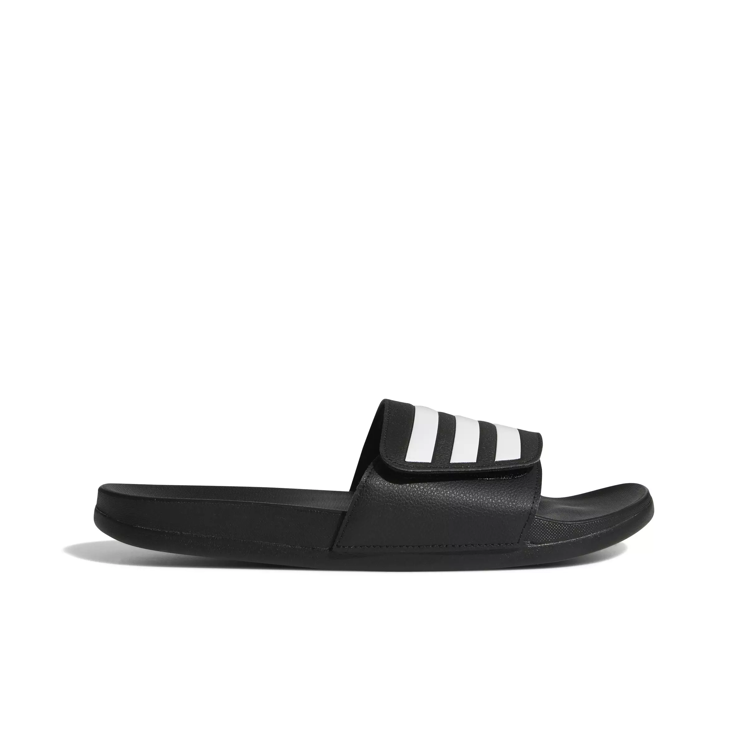 adidas Adilette Comfort Adjustable Bandage "Core Black/Ftwr White/Core Black" Unisex Slide - BLACK/WHITE/BLACK