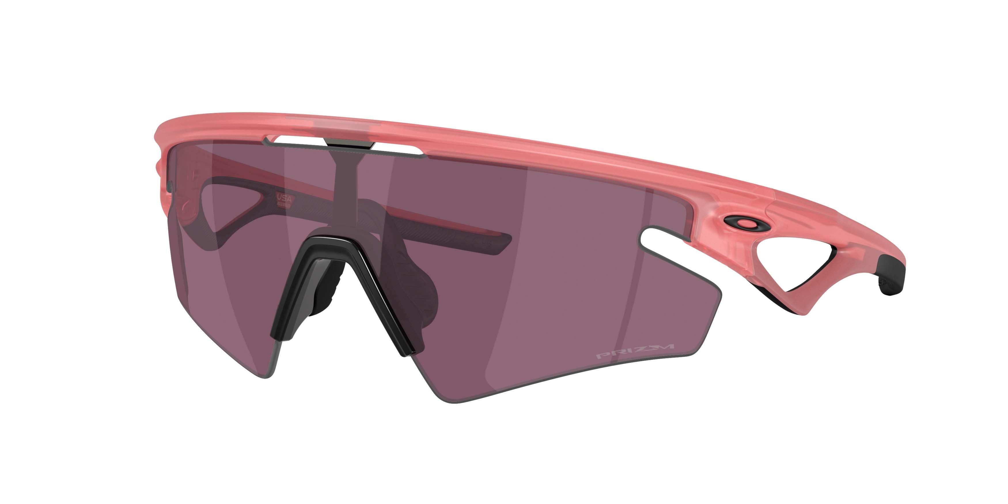 Oakley Sphaera Slash Velocity Collection Prizm Road Black Sunglasses &ndash; Transparent Paloma - PINK Thumbnail View 1