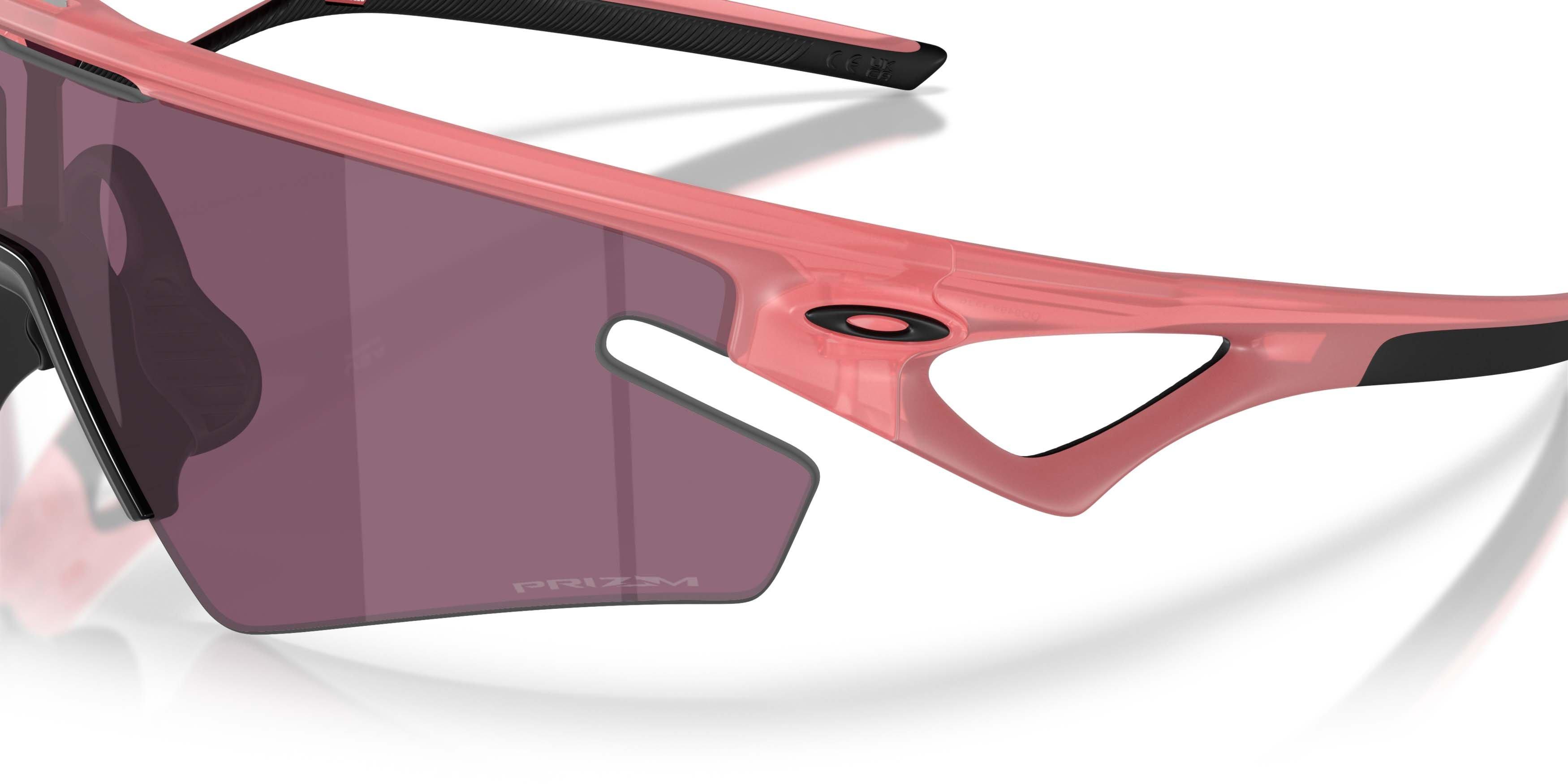 Oakley Sphaera Slash Velocity Collection Prizm Road Black Sunglasses &ndash; Transparent Paloma - PINK Thumbnail View 4