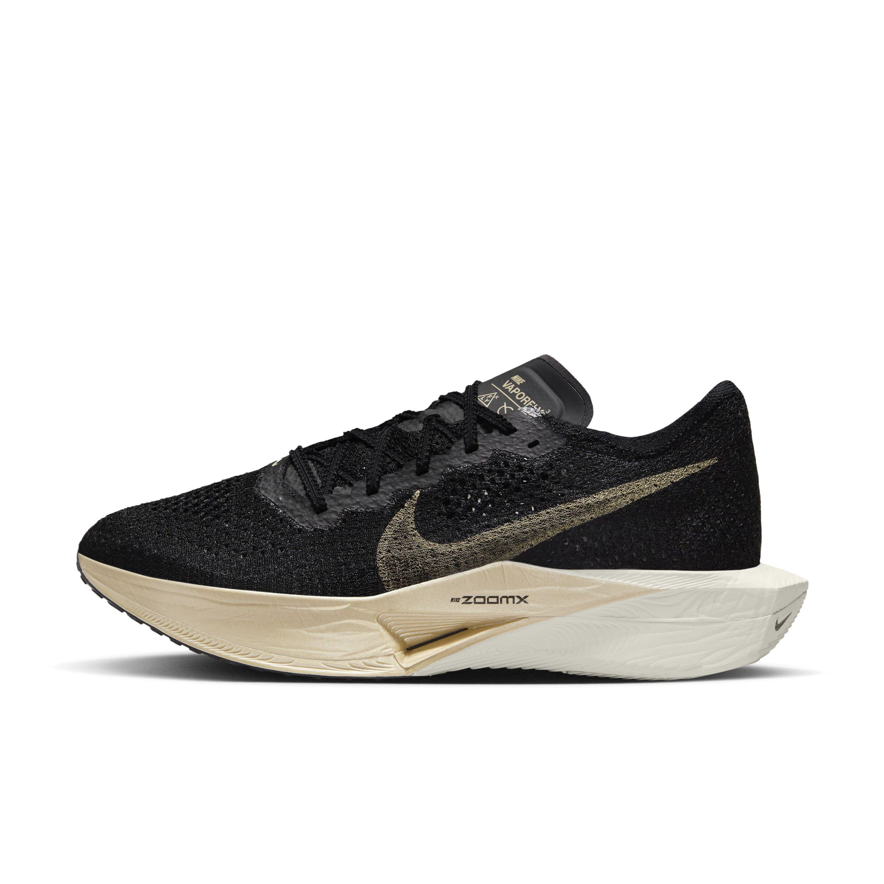Nike Vaporfly 3 "Black/Black/Oatmeal/Metallic Gold Grain" Men's Running Shoe - BLACK/BLACK/OATMEAL/GOLD Thumbnail View 2