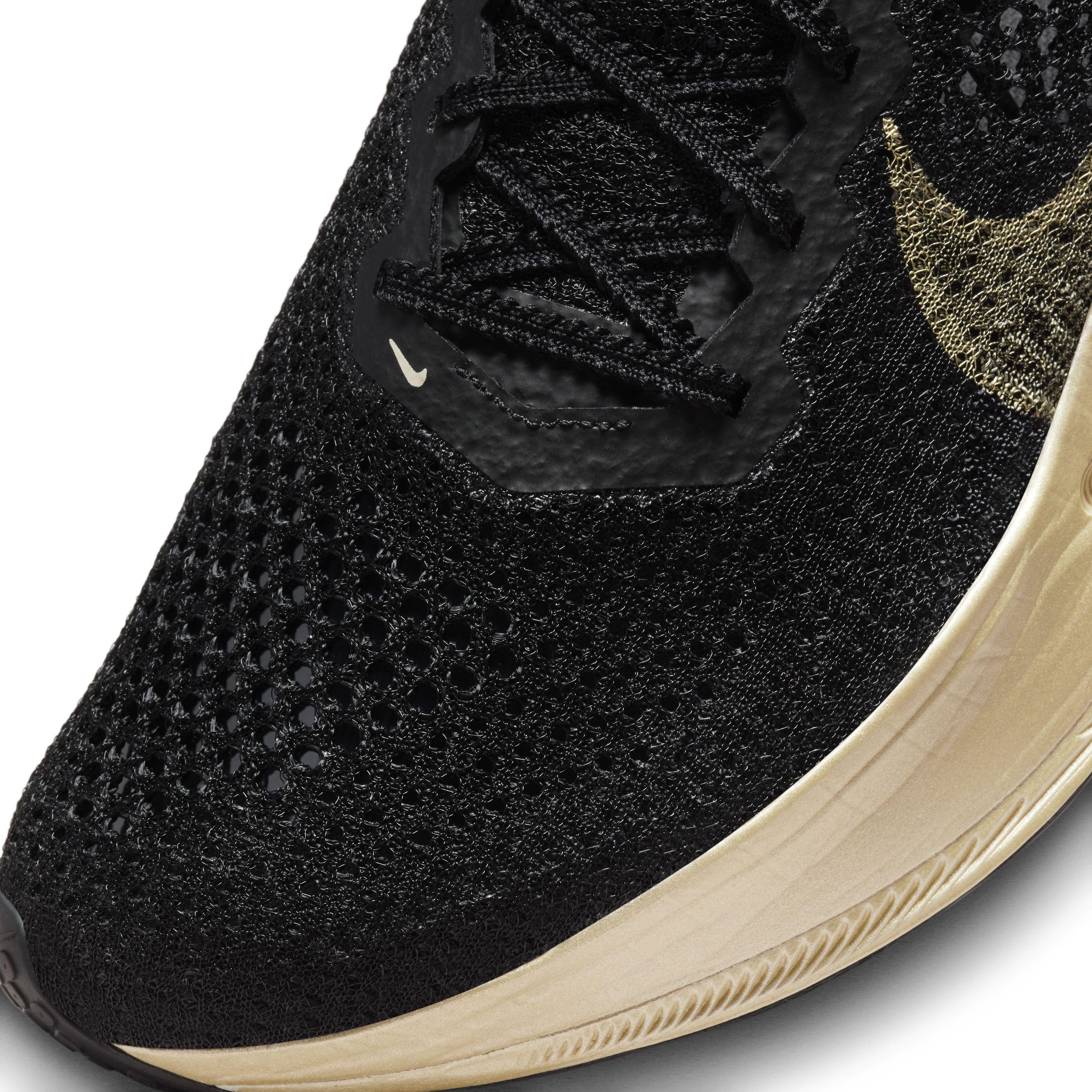 Nike Vaporfly 3 "Black/Black/Oatmeal/Metallic Gold Grain" Men's Running Shoe - BLACK/BLACK/OATMEAL/GOLD Thumbnail View 7