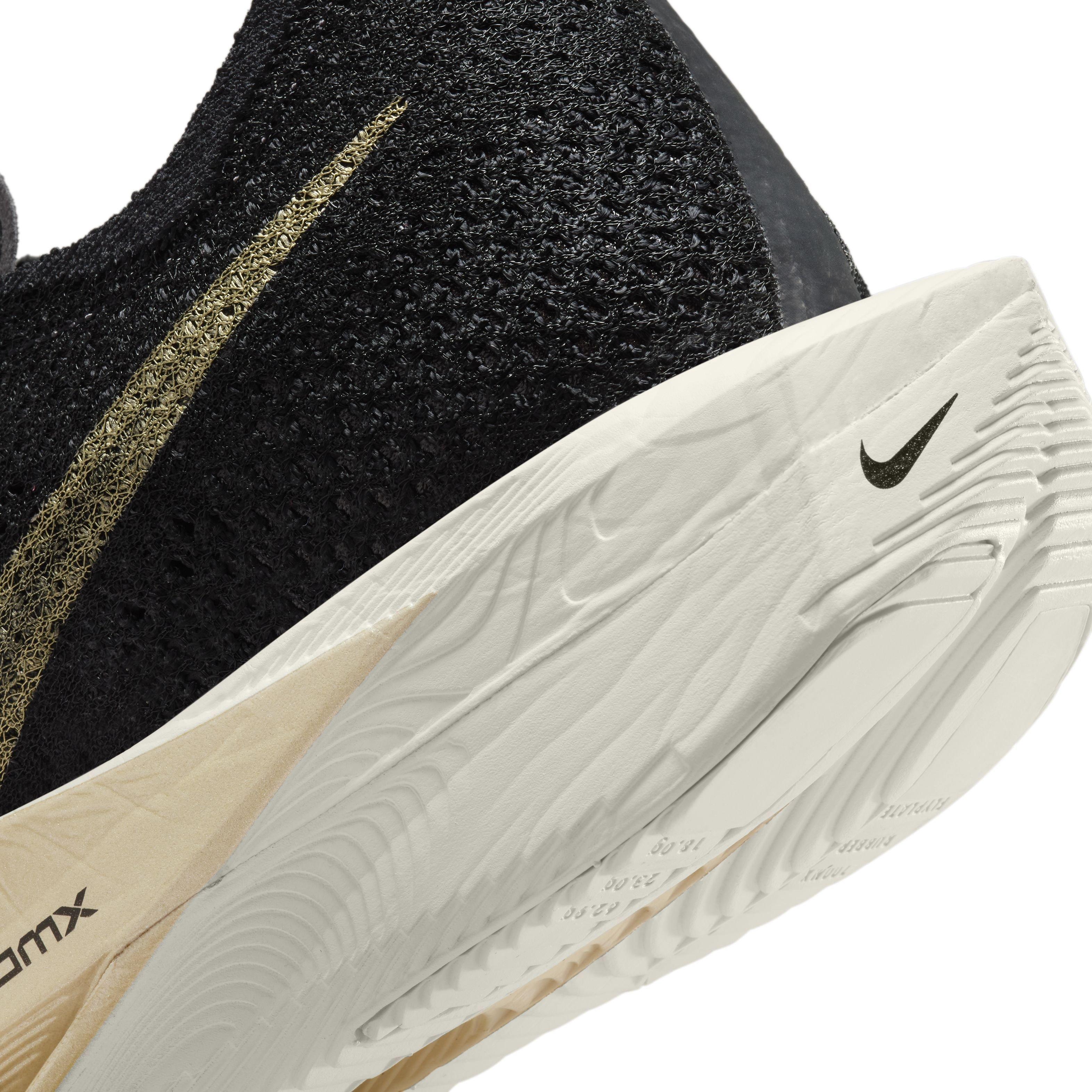 Nike Vaporfly 3 "Black/Black/Oatmeal/Metallic Gold Grain" Men's Running Shoe - BLACK/BLACK/OATMEAL/GOLD Thumbnail View 8