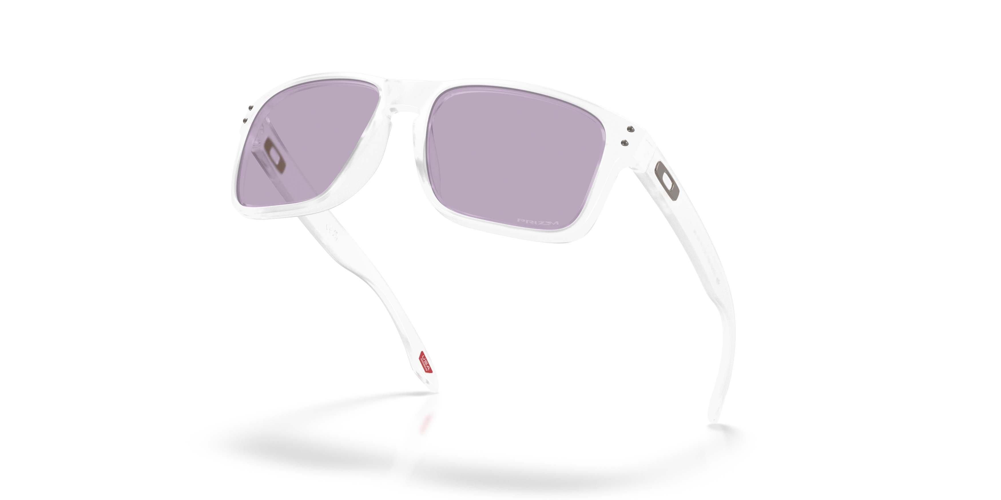 Oakley Holbrook On The Green Collection Prizm Slate Sunglasses &ndash; Matte Clear - CLEAR/PURPLE Thumbnail View 3
