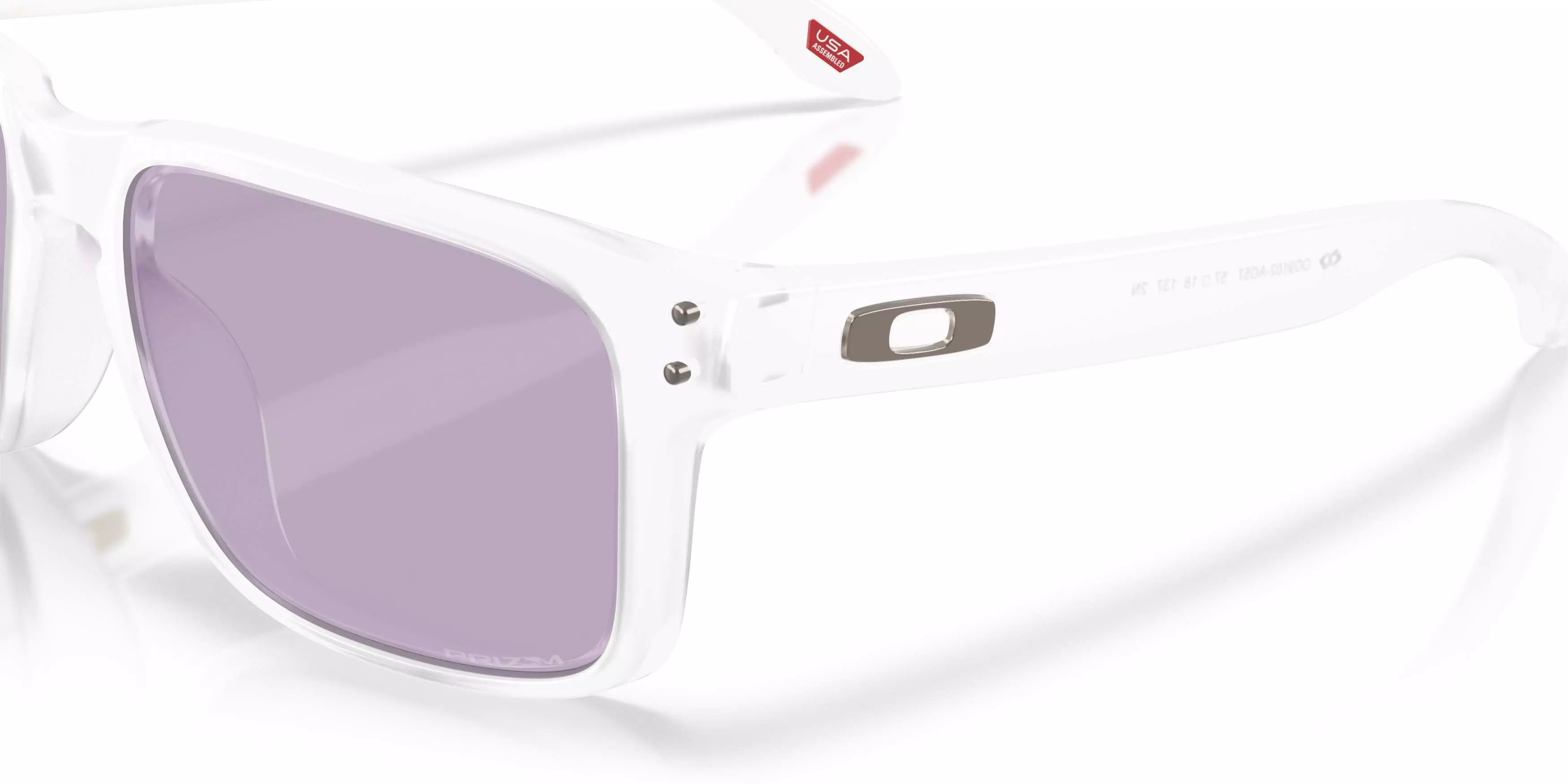 Oakley Holbrook On The Green Collection Prizm Slate Sunglasses &ndash; Matte Clear - CLEAR/PURPLE