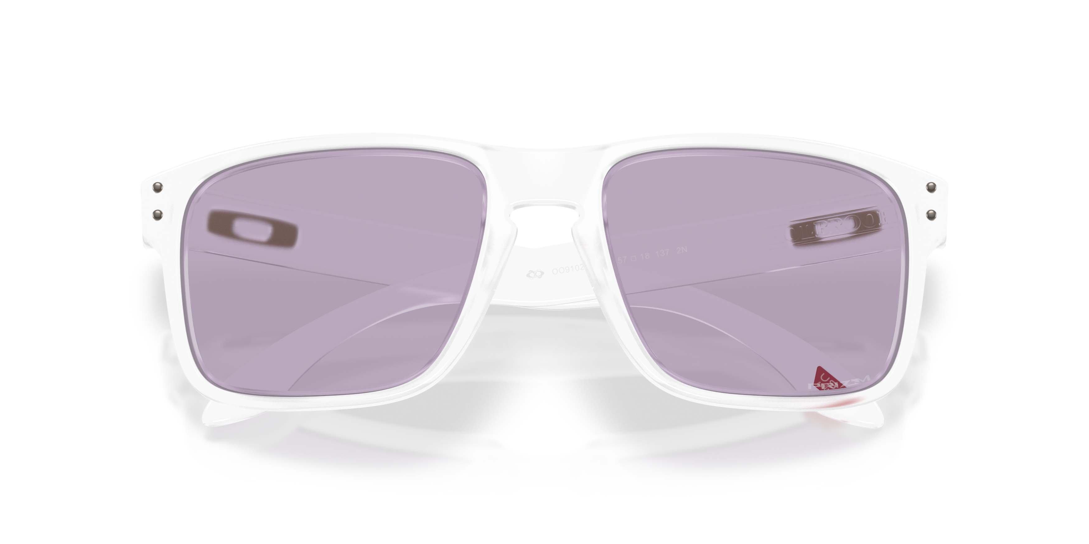Oakley Holbrook On The Green Collection Prizm Slate Sunglasses &ndash; Matte Clear - CLEAR/PURPLE Thumbnail View 7