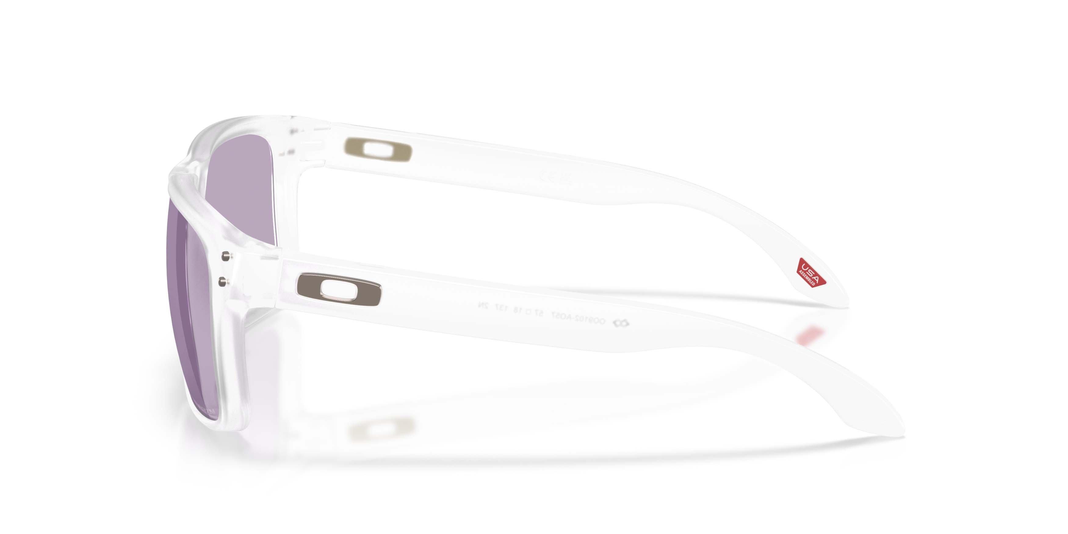 Oakley Holbrook On The Green Collection Prizm Slate Sunglasses &ndash; Matte Clear - CLEAR/PURPLE Thumbnail View 8