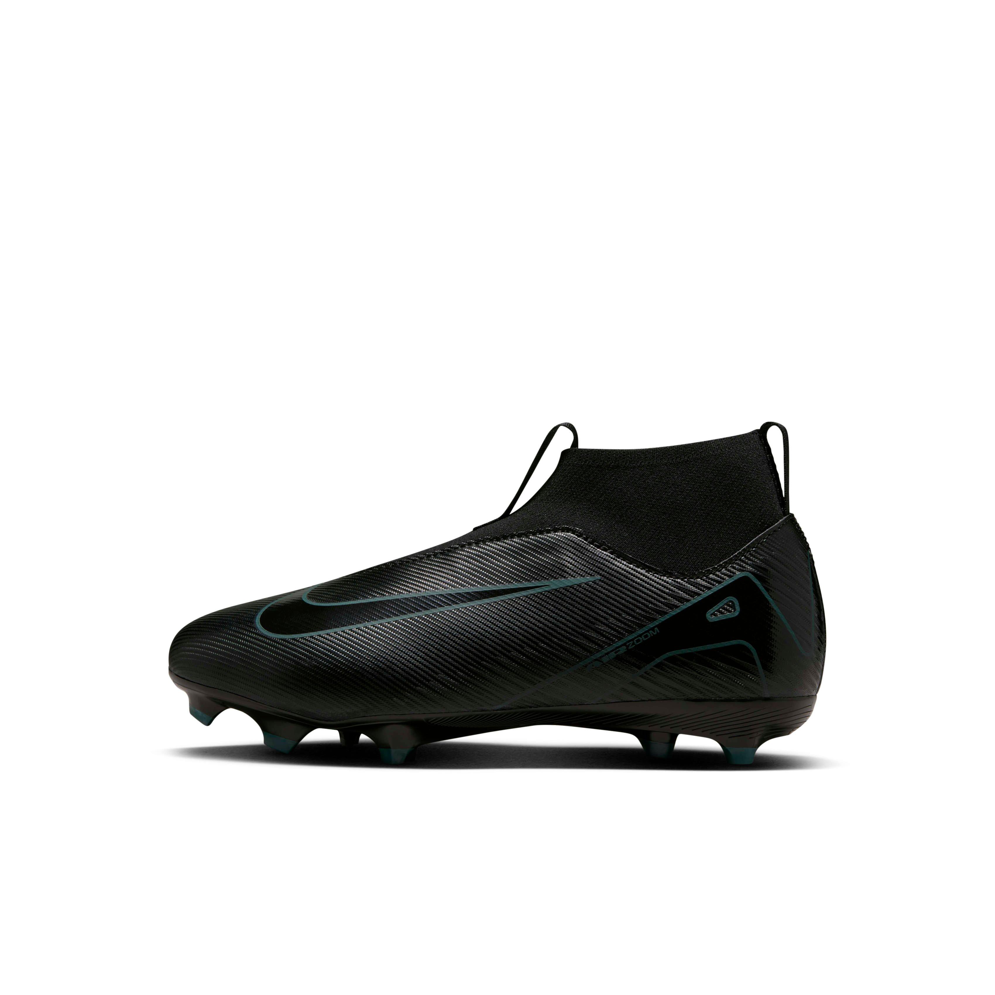 Nike Jr. Mercurial Superfly 10 Academy MG  Preschool Kids' "Black/Deep Jungle/Black" Soccer Cleat