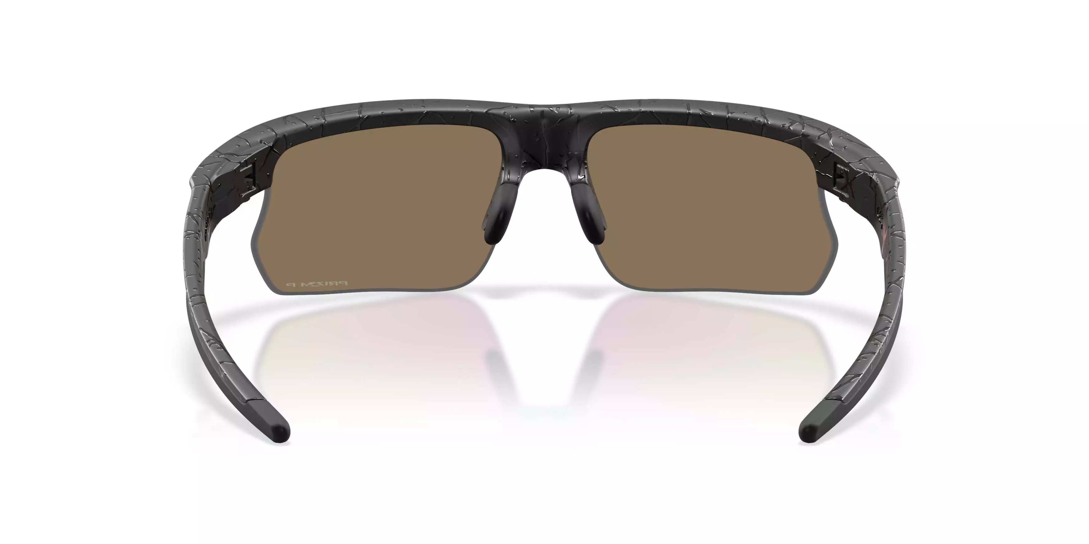 Oakley BiSphaera Gridiron Collection Prizm 24K Polarized Sunglasses &ndash; Matte Black Splatter - BLACK/GOLD
