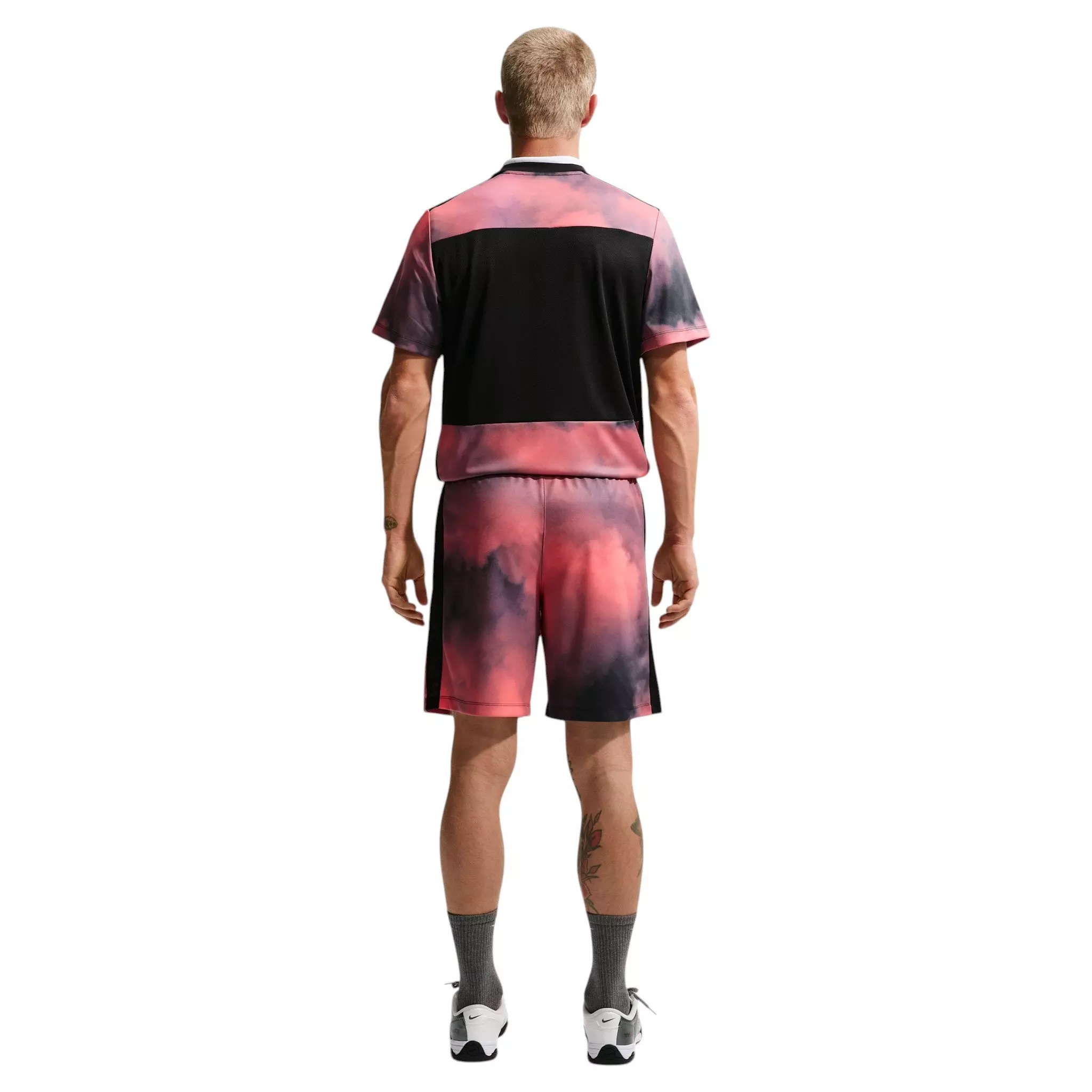 Nike Men's Academy+ Dri-FIT Soccer Shorts - Orange/Black - ORANGE/BLACK