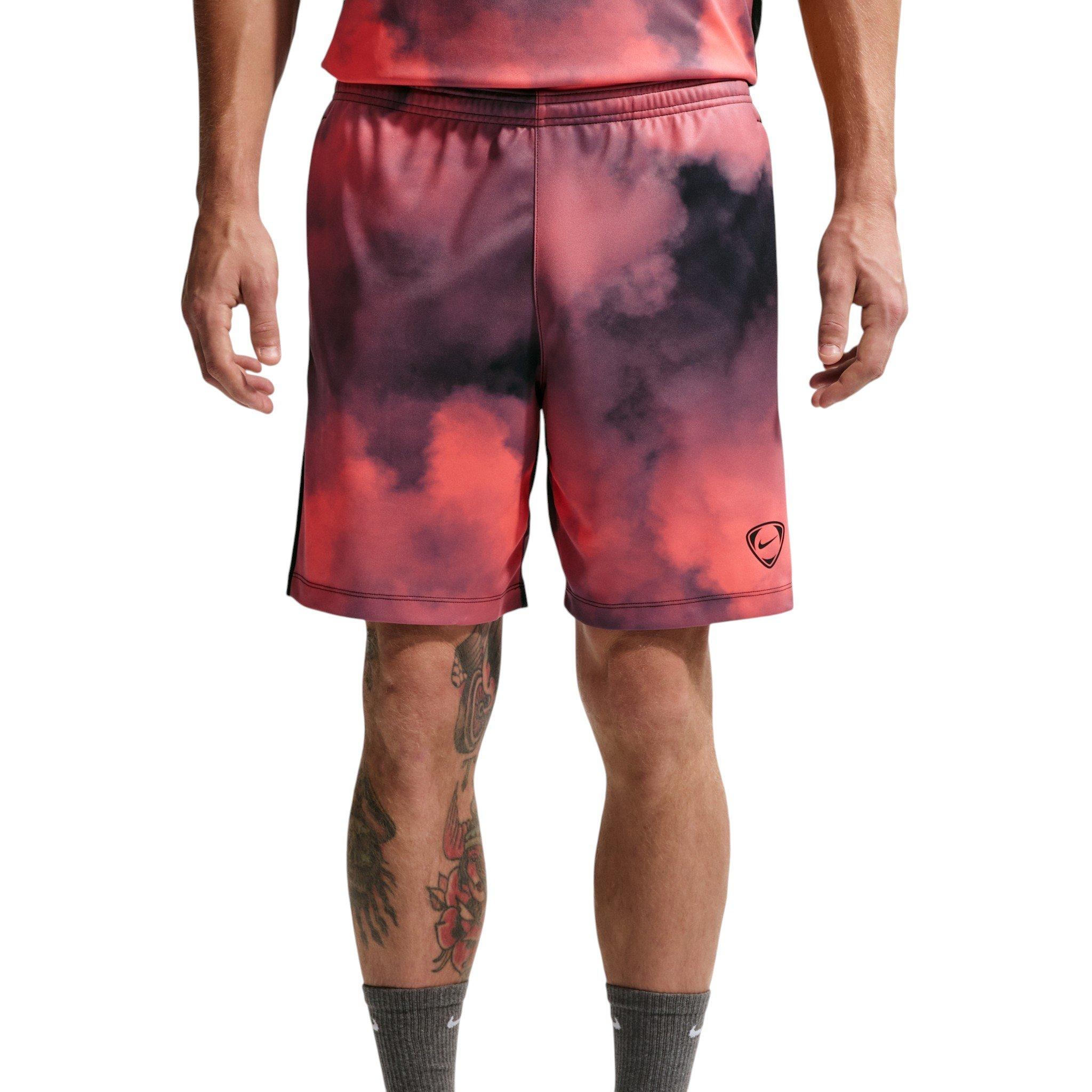 Nike Men's Academy+ Dri-FIT Soccer Shorts - Orange/Black - ORANGE/BLACK
