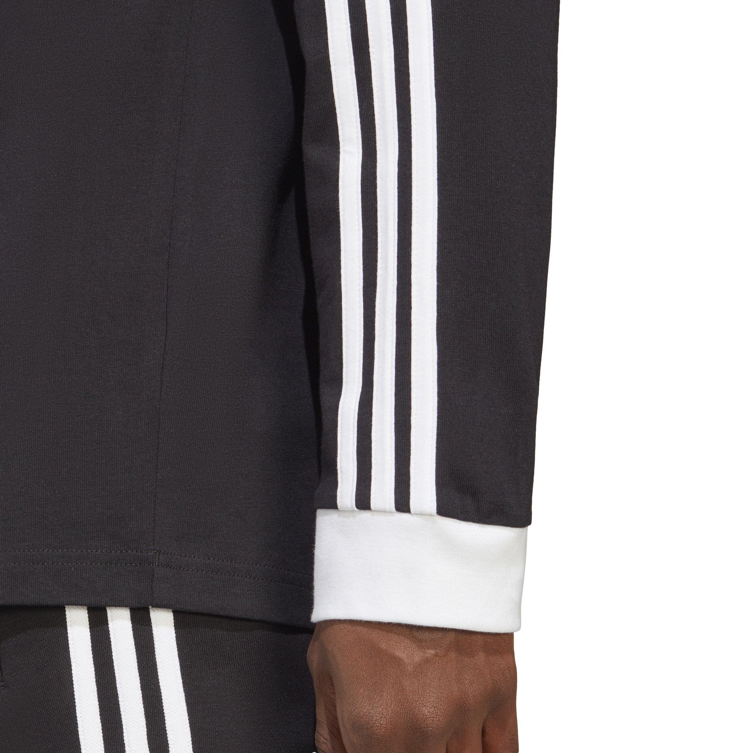 adidas Men\'s Adicolor Classics 3-Stripes Long-Sleeve Tee-Black - Hibbett |  City Gear | Rundhalsshirts