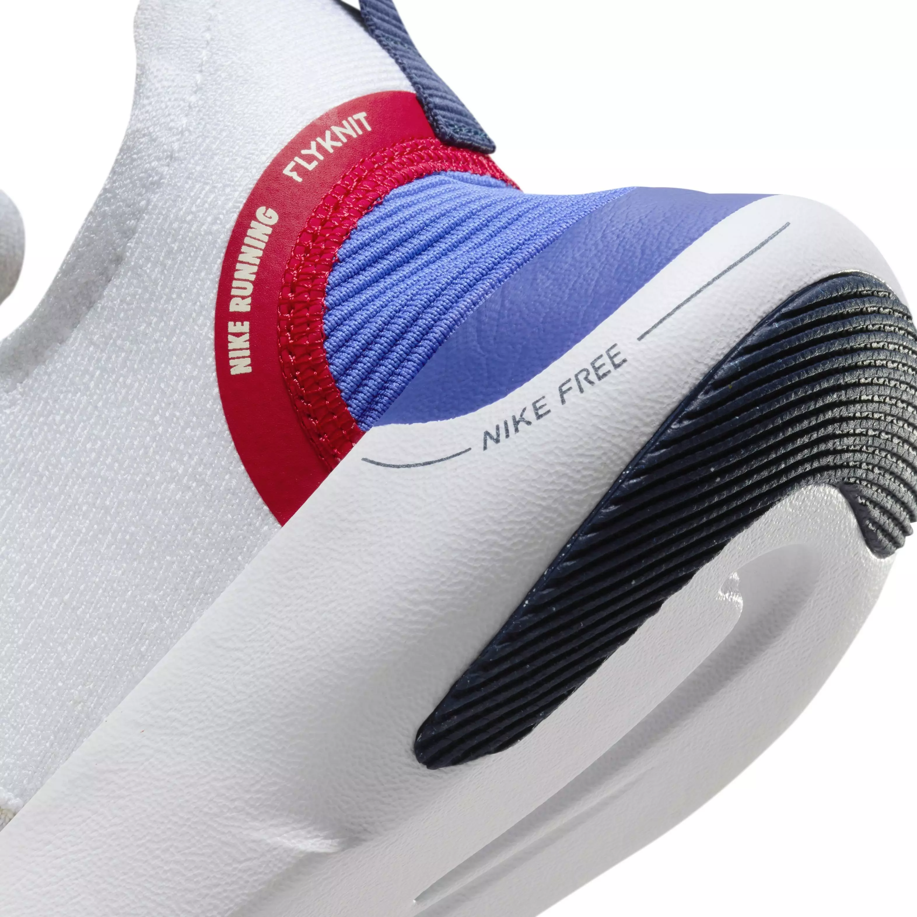 Nike Free RN NN "Beige/White/Red/Blue" Men's Running Shoe - BEIGE/WHITE/RED/BLUE