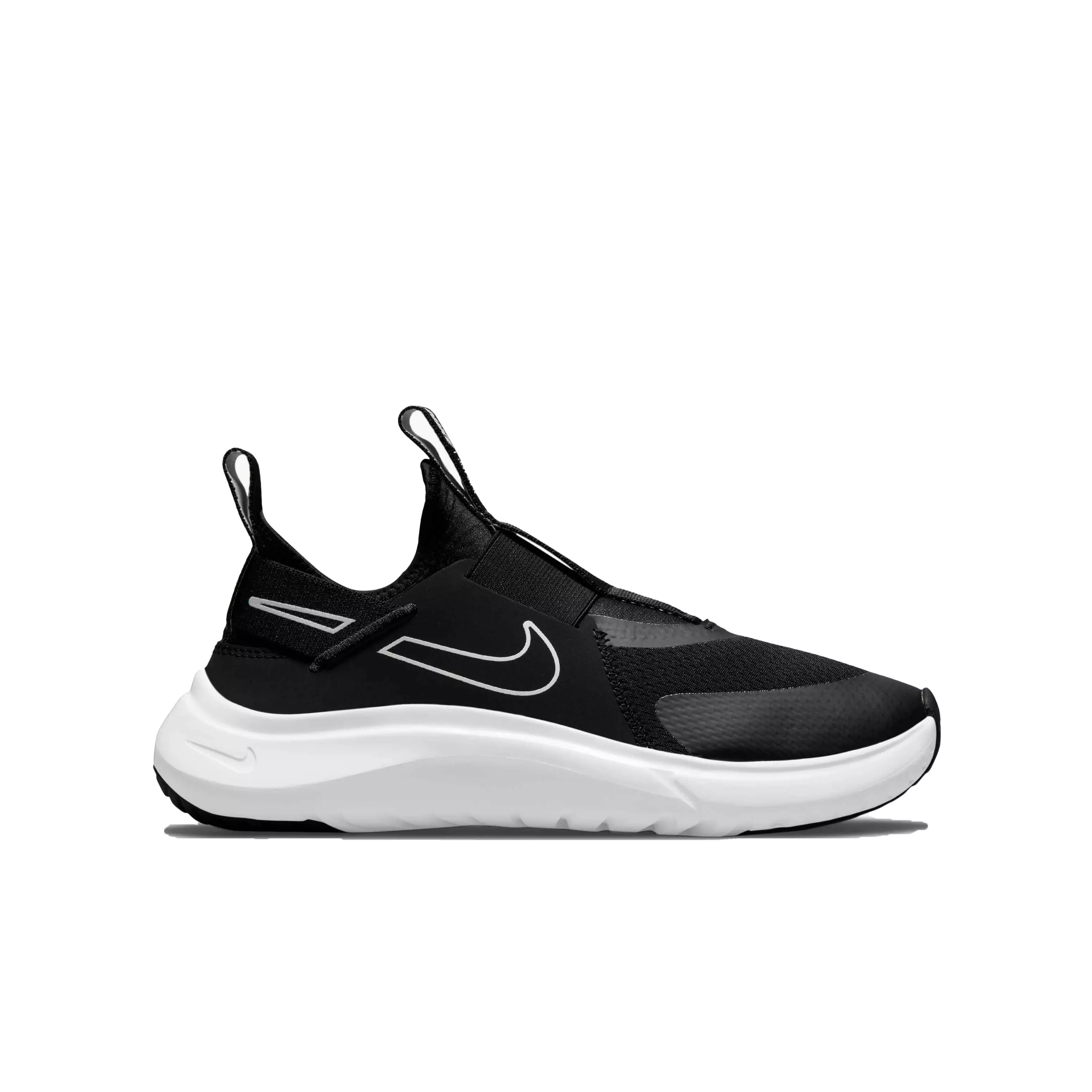 Nike Flex Plus "Black/White" Grade School Boys' Running Shoe - BLACK