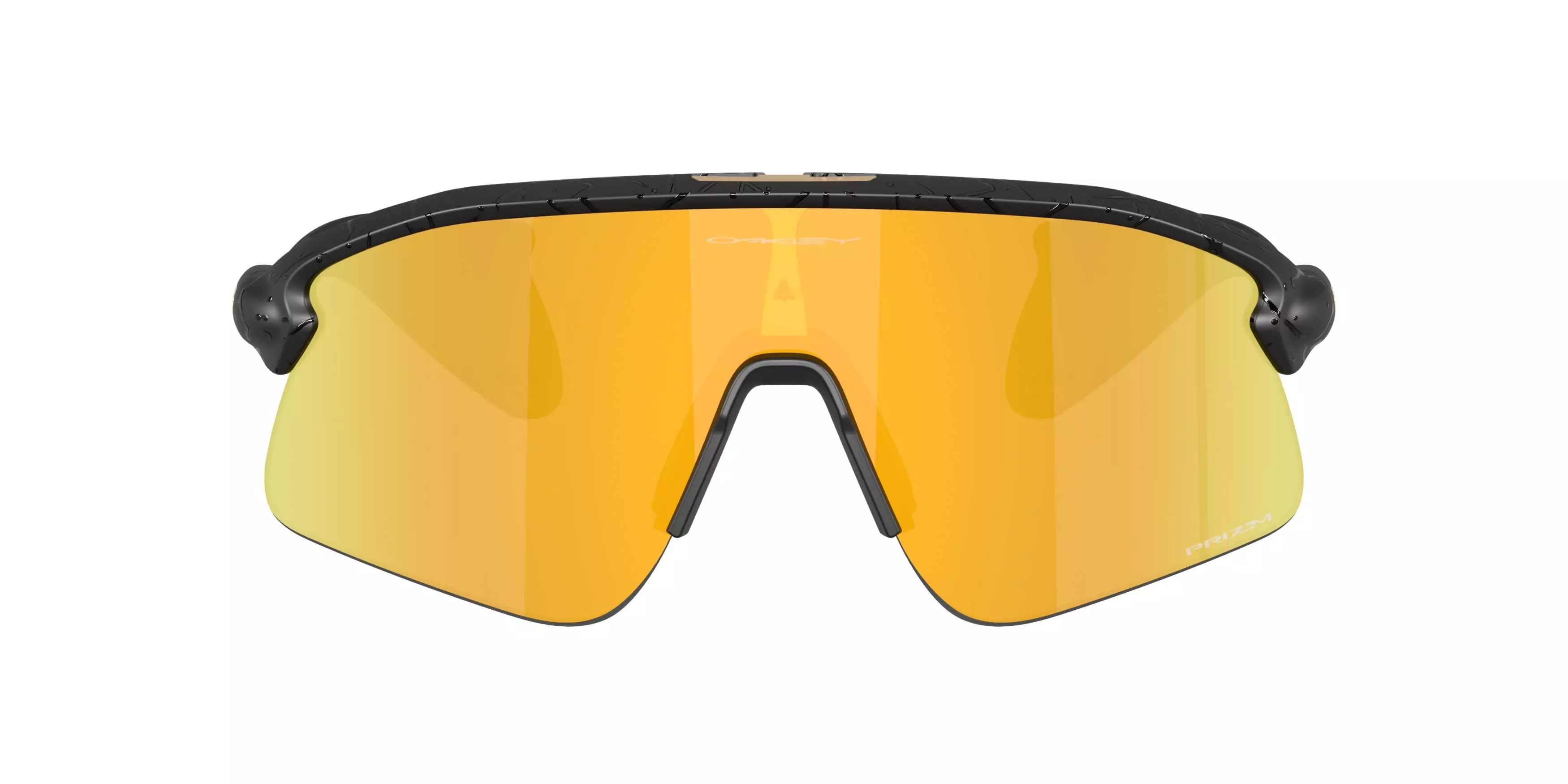 Oakley Stunt Devil Gridiron Collection Prizm 24K Sunglasses &ndash; Matte Black Splatter - BLACK/GOLD
